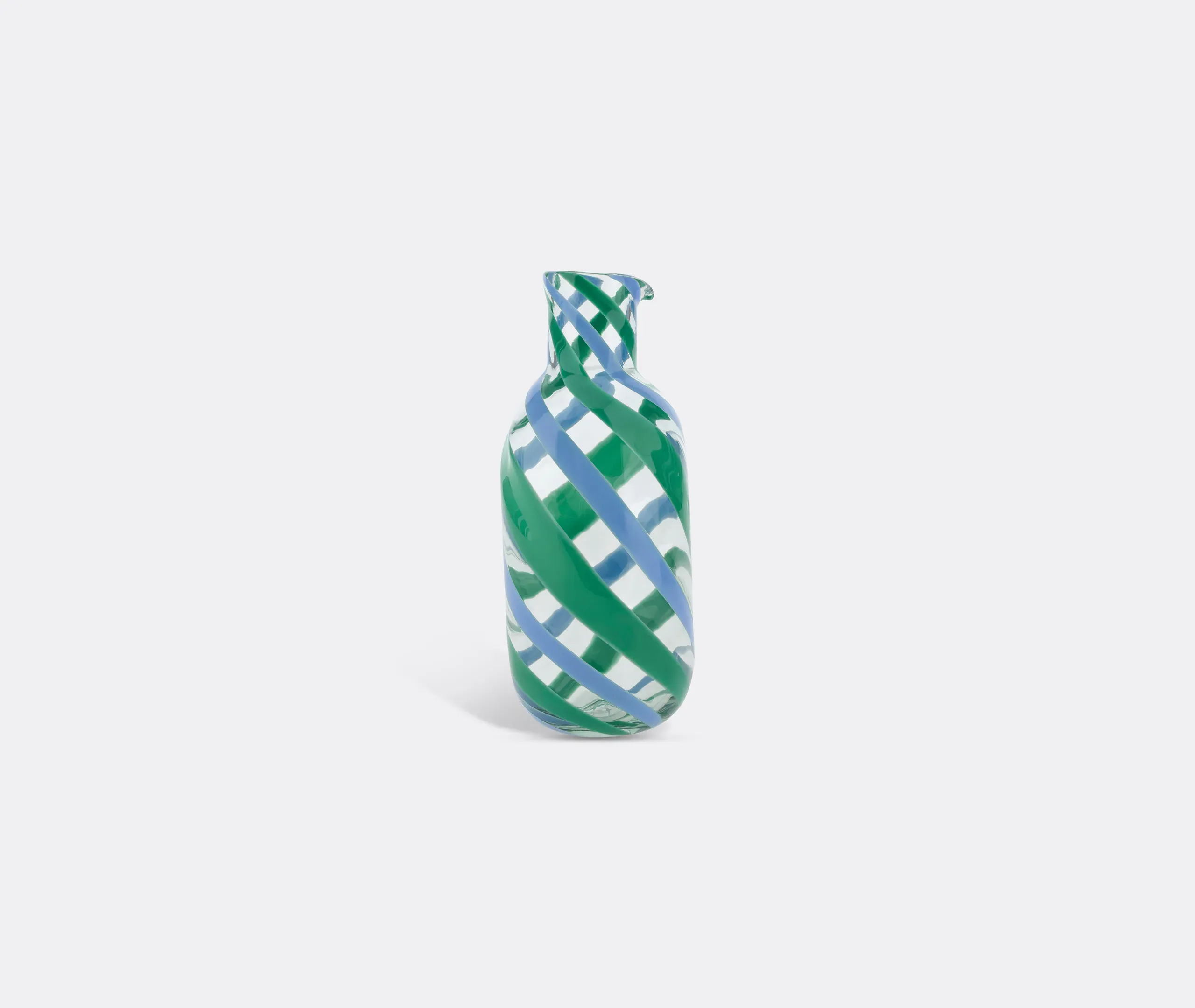Pervinch Glass Bottle - Light Blue and Green, Murano Glass product