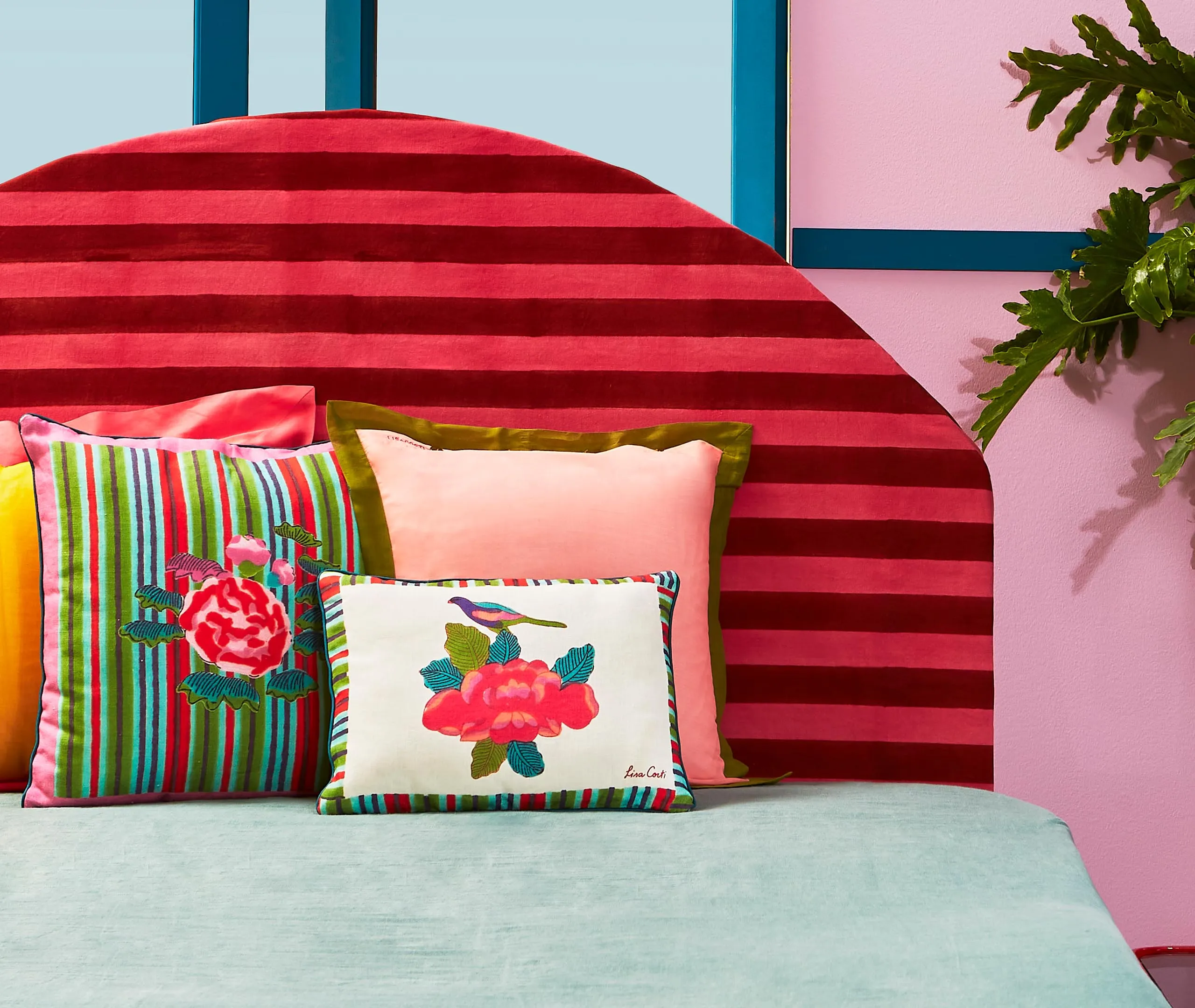 Rectangular Cushion with Royal Palace Print