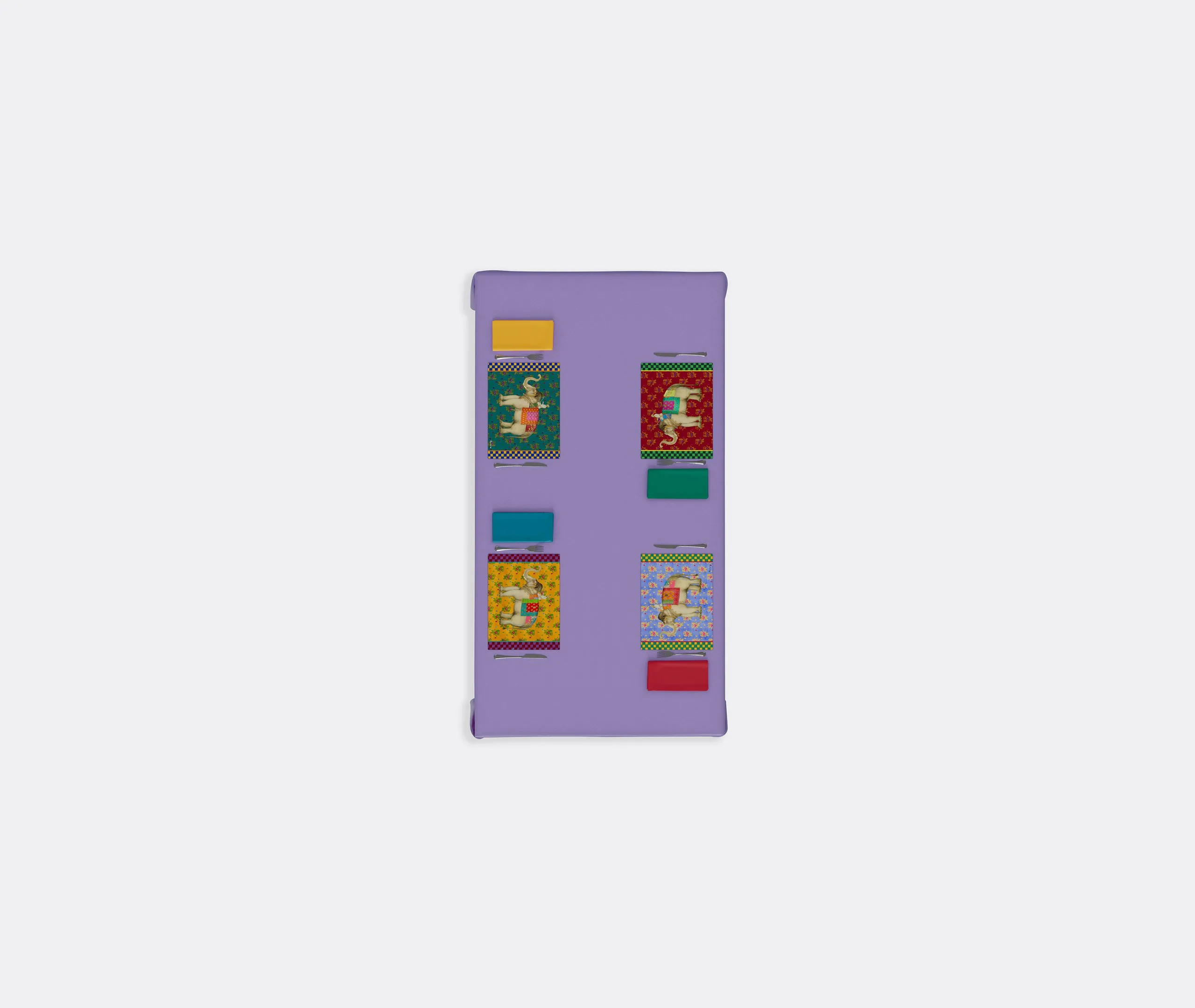 Rectangular Placemat Set - Green, Masonite