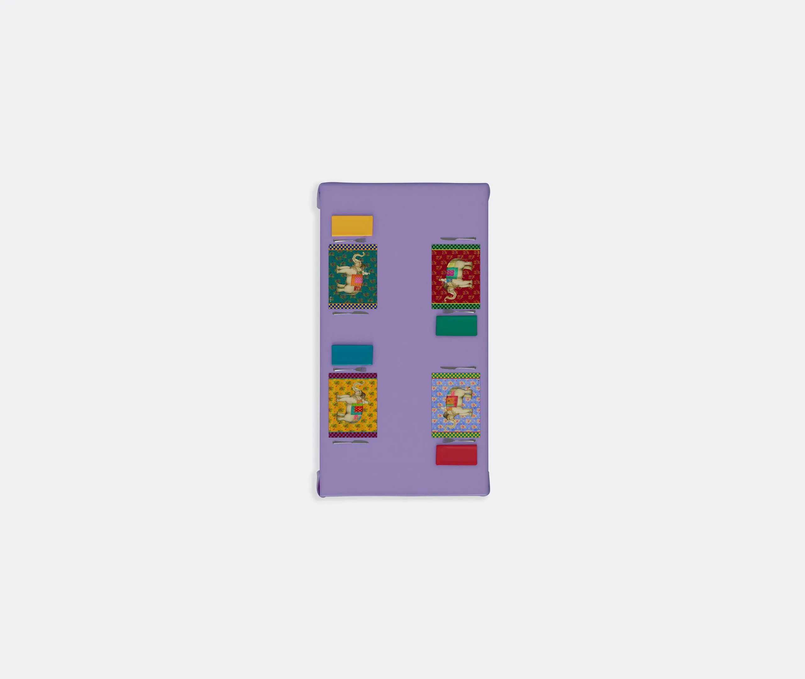 Rectangular Placemat Set - Red, Masonite