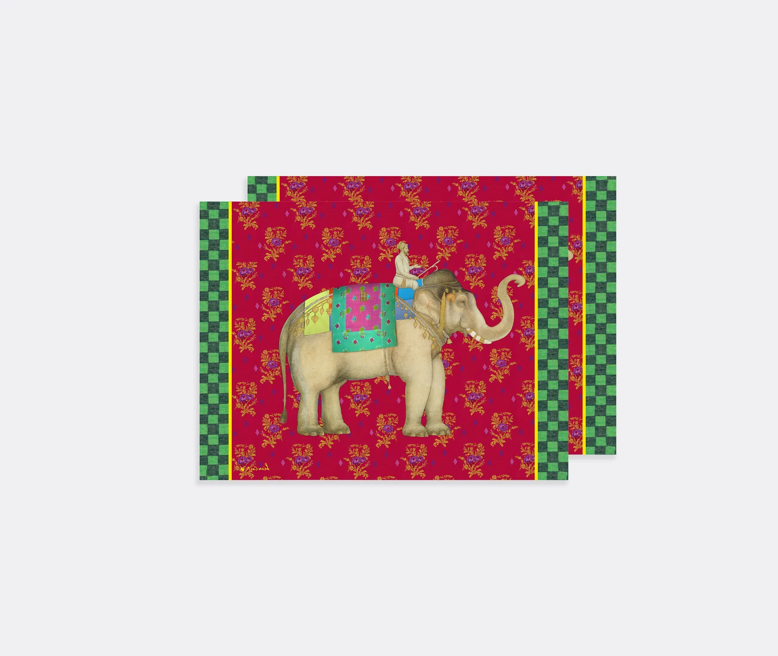 Rectangular Placemat Set - Red, Masonite