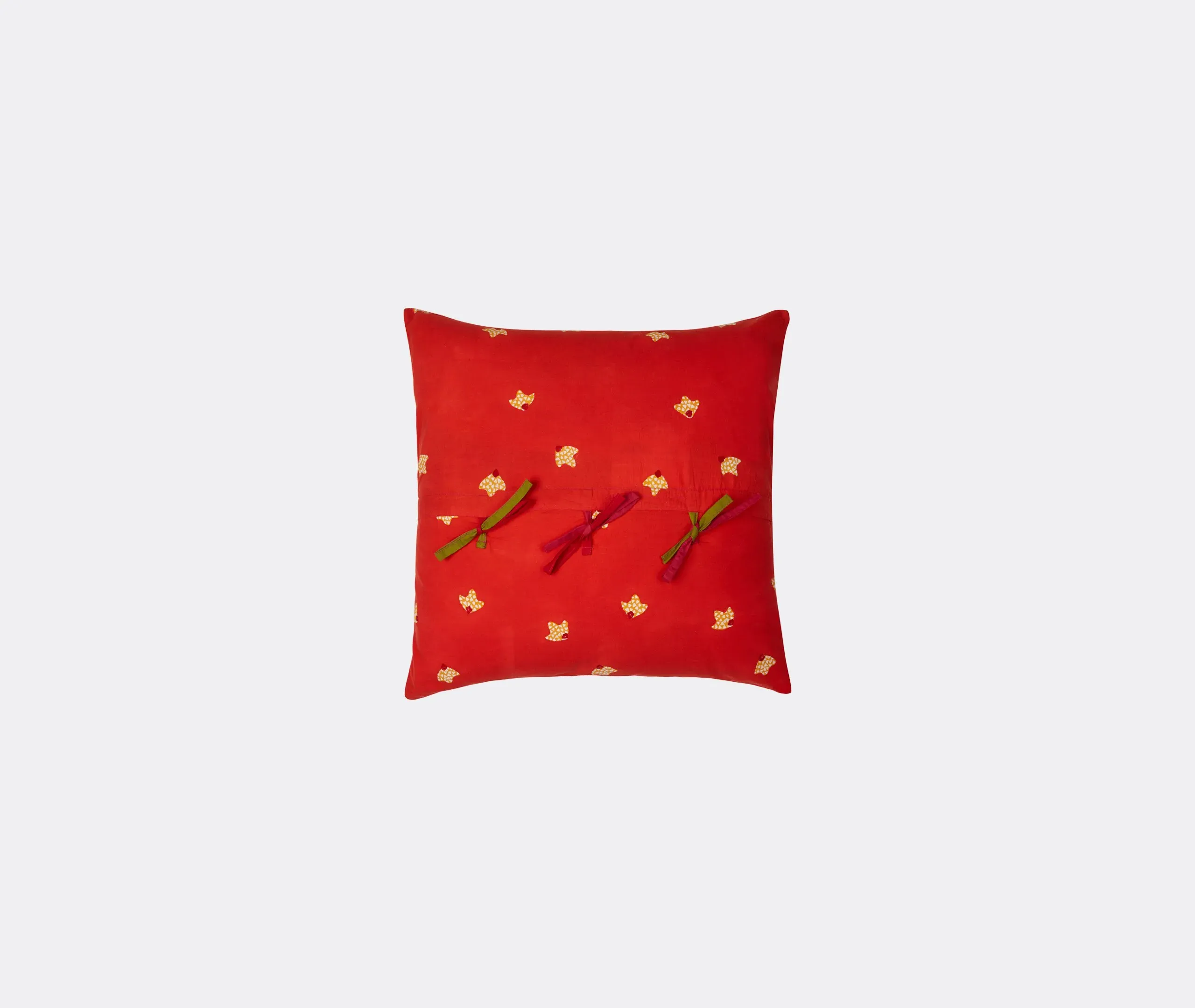 Small Cushion with Hand Block Print - Multicolor