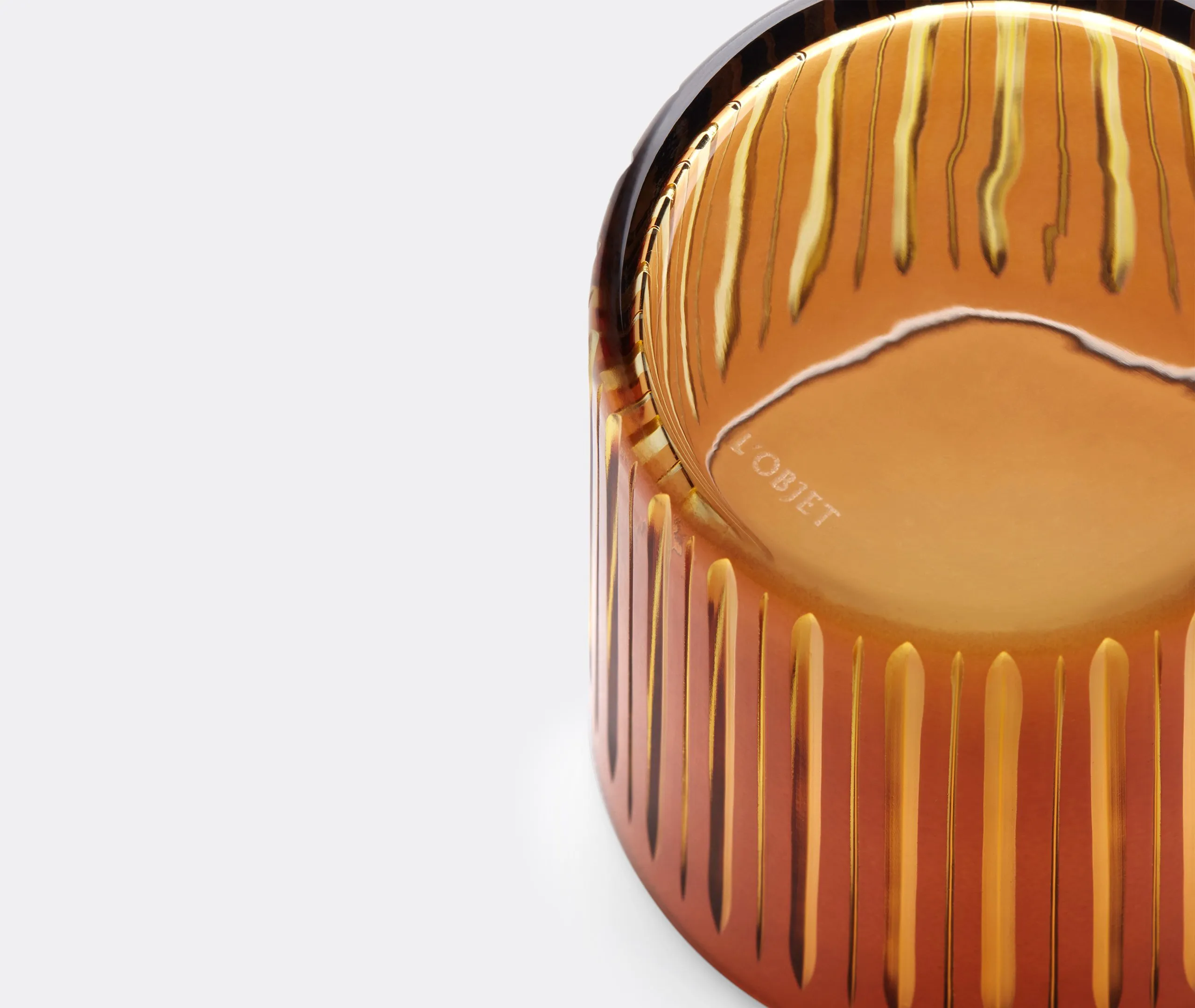 4-Piece Cocktail Glass Set - Amber, Glass