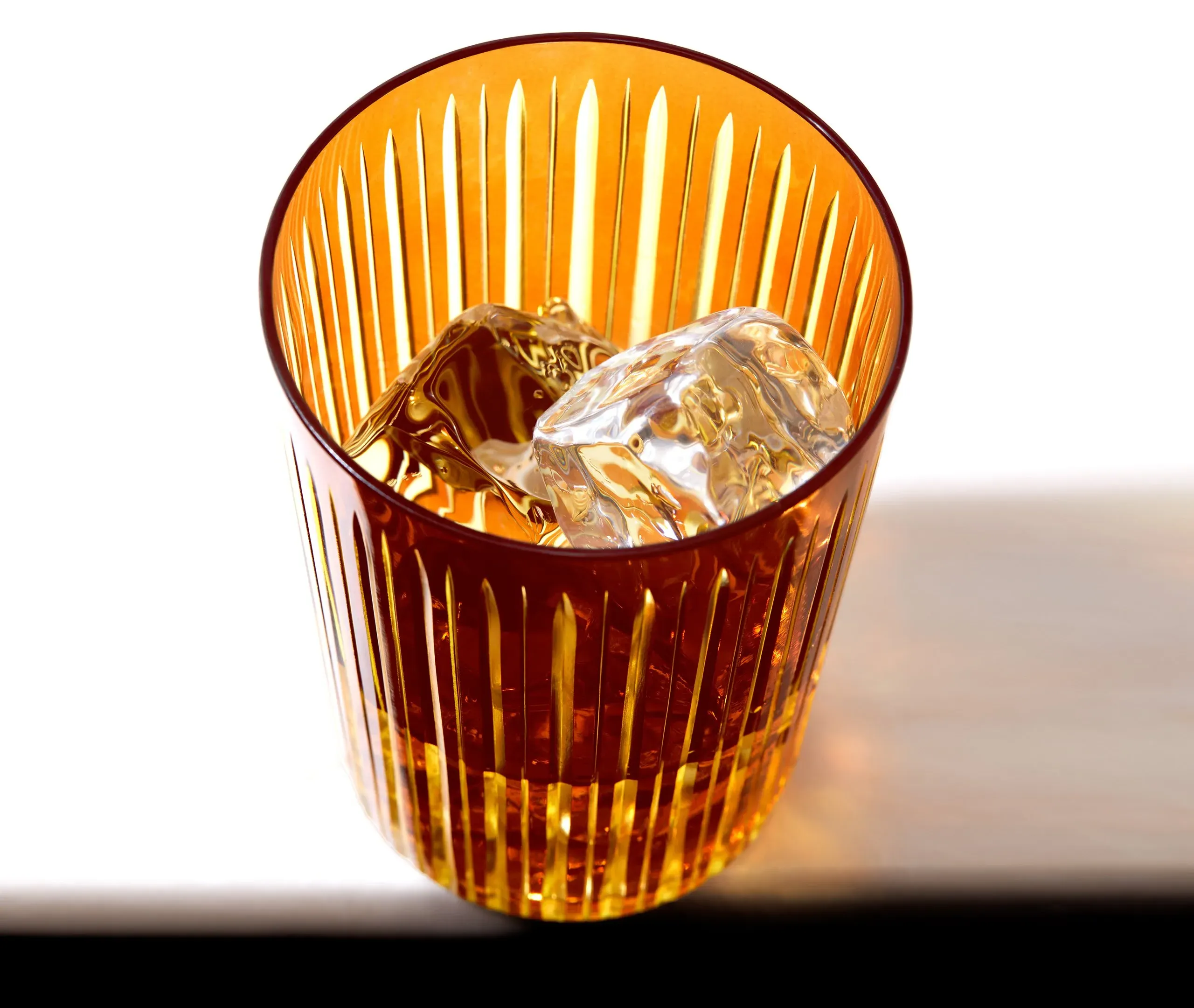 4-Piece Cocktail Glass Set - Amber, Glass