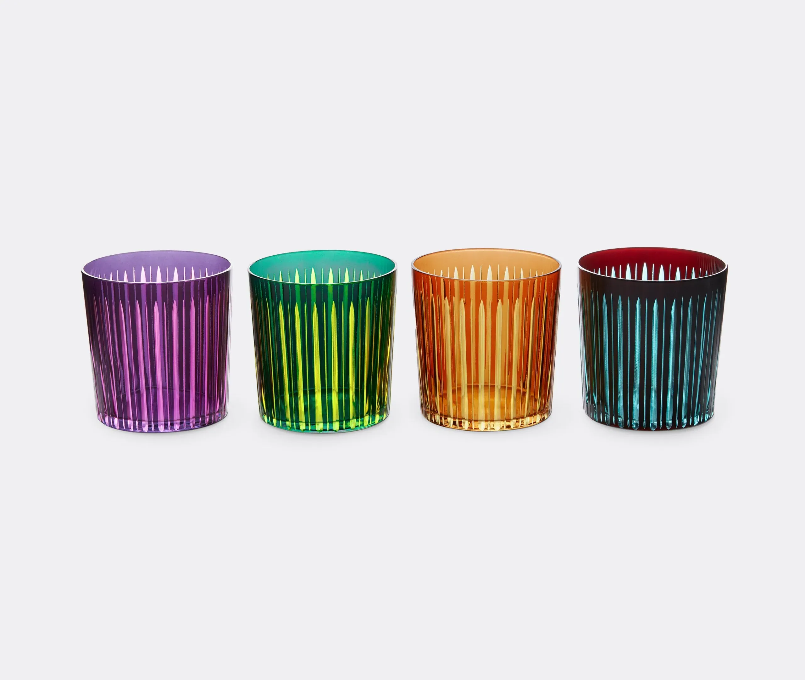 4-Piece Cocktail Glass Set - Multicolor, Glass