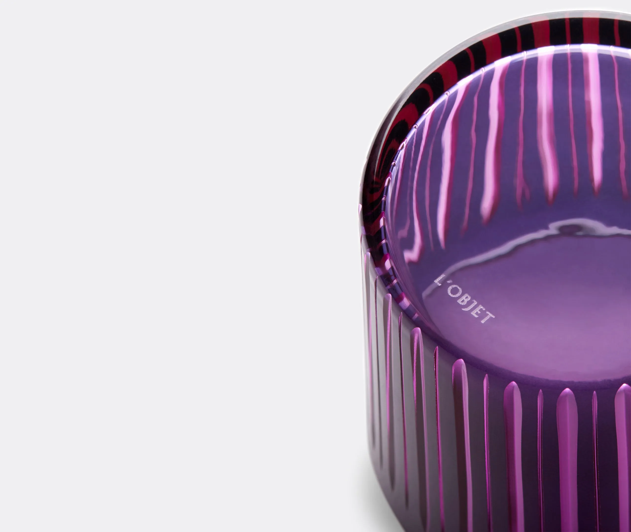 4-Piece Cocktail Glass Set - Purple, Glass