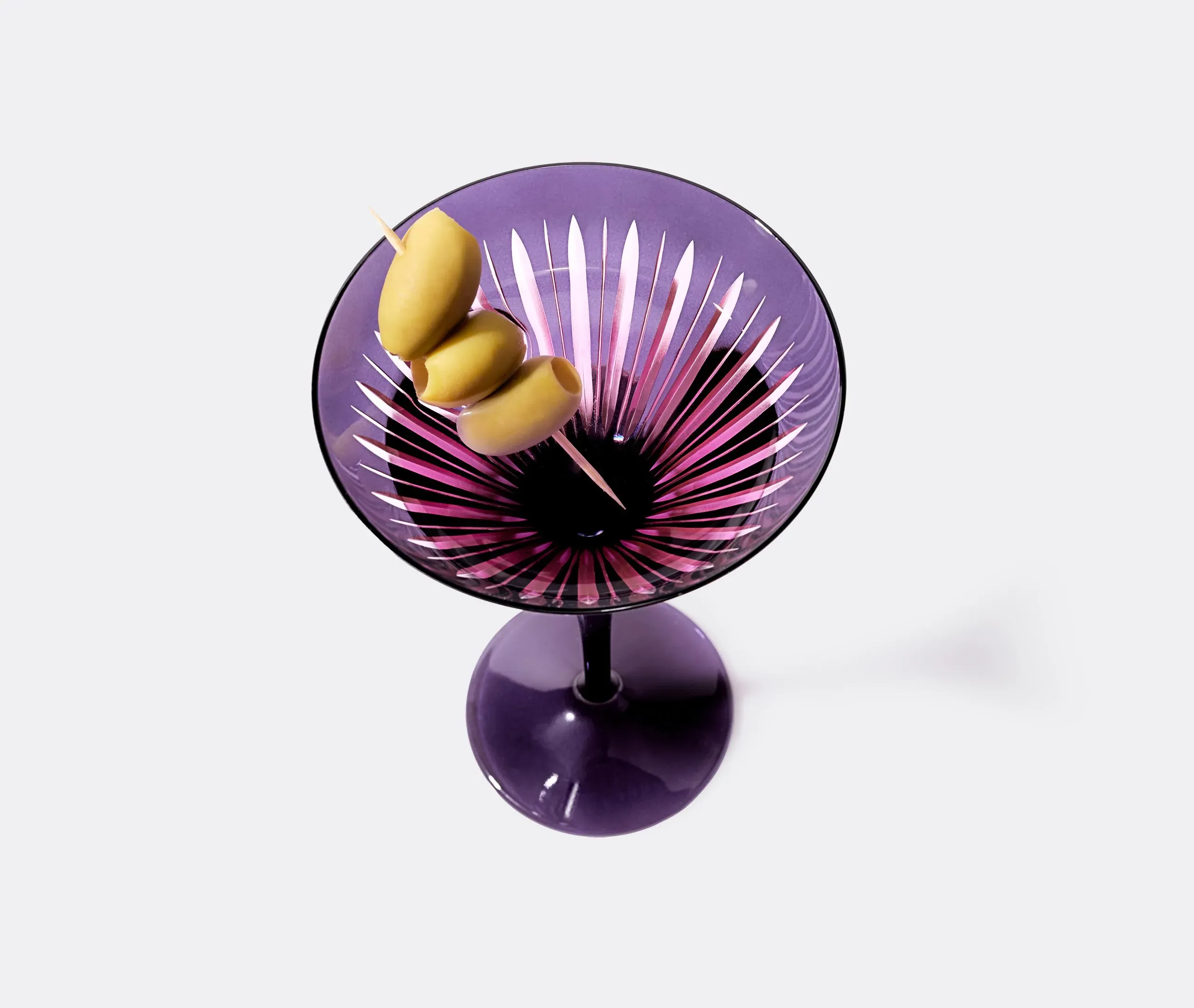 4-Piece Martini Glass Set - Multicolor, Glass