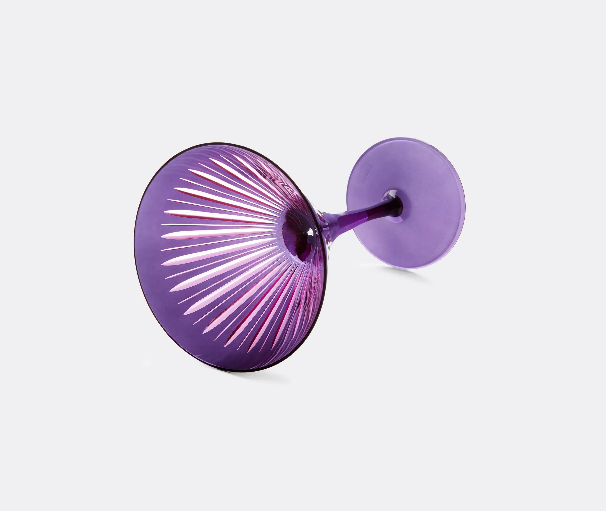 4-Piece Martini Glass Set - Purple, Glass