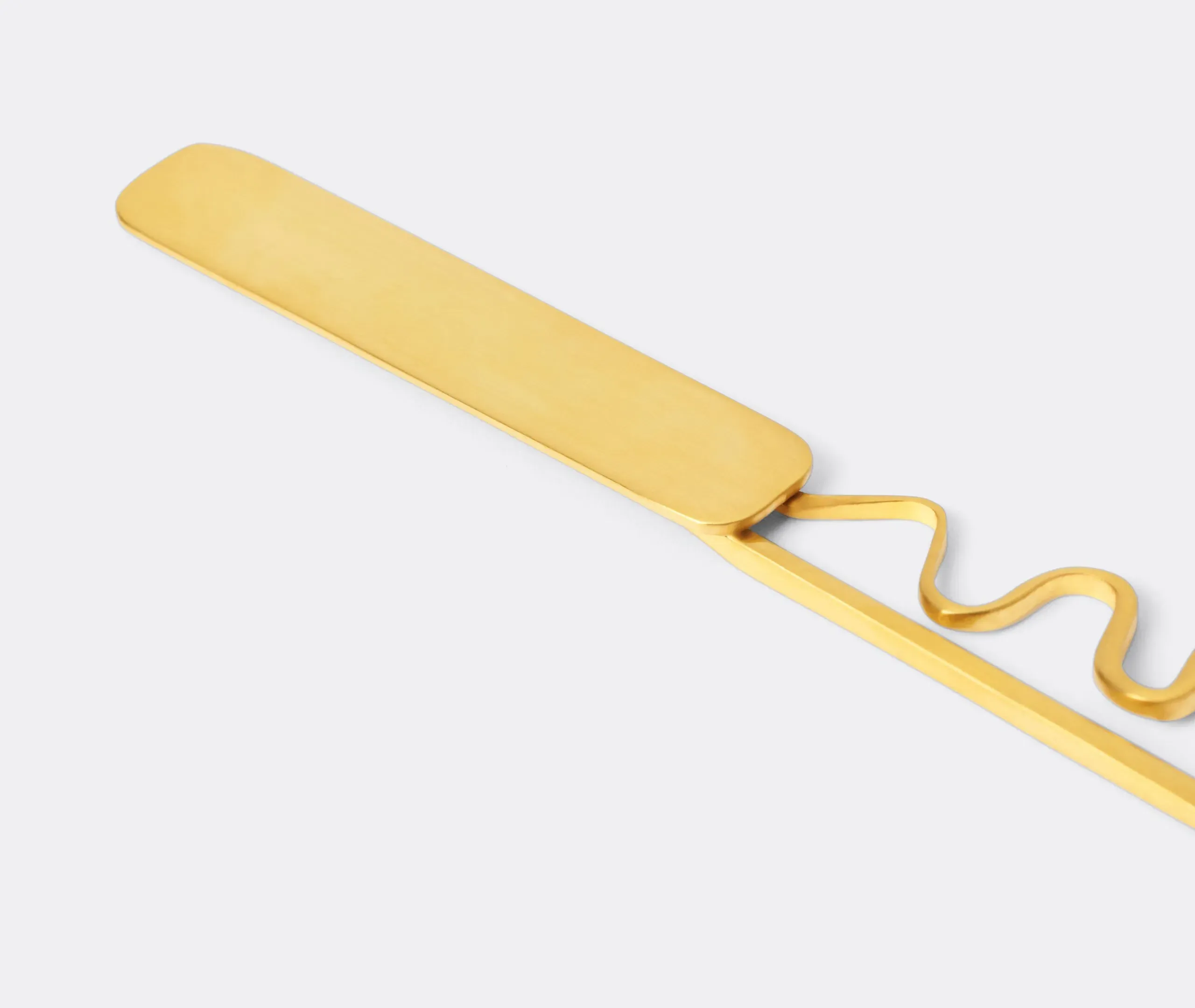 4-Piece Spreader Set with Spiral Design - Gold