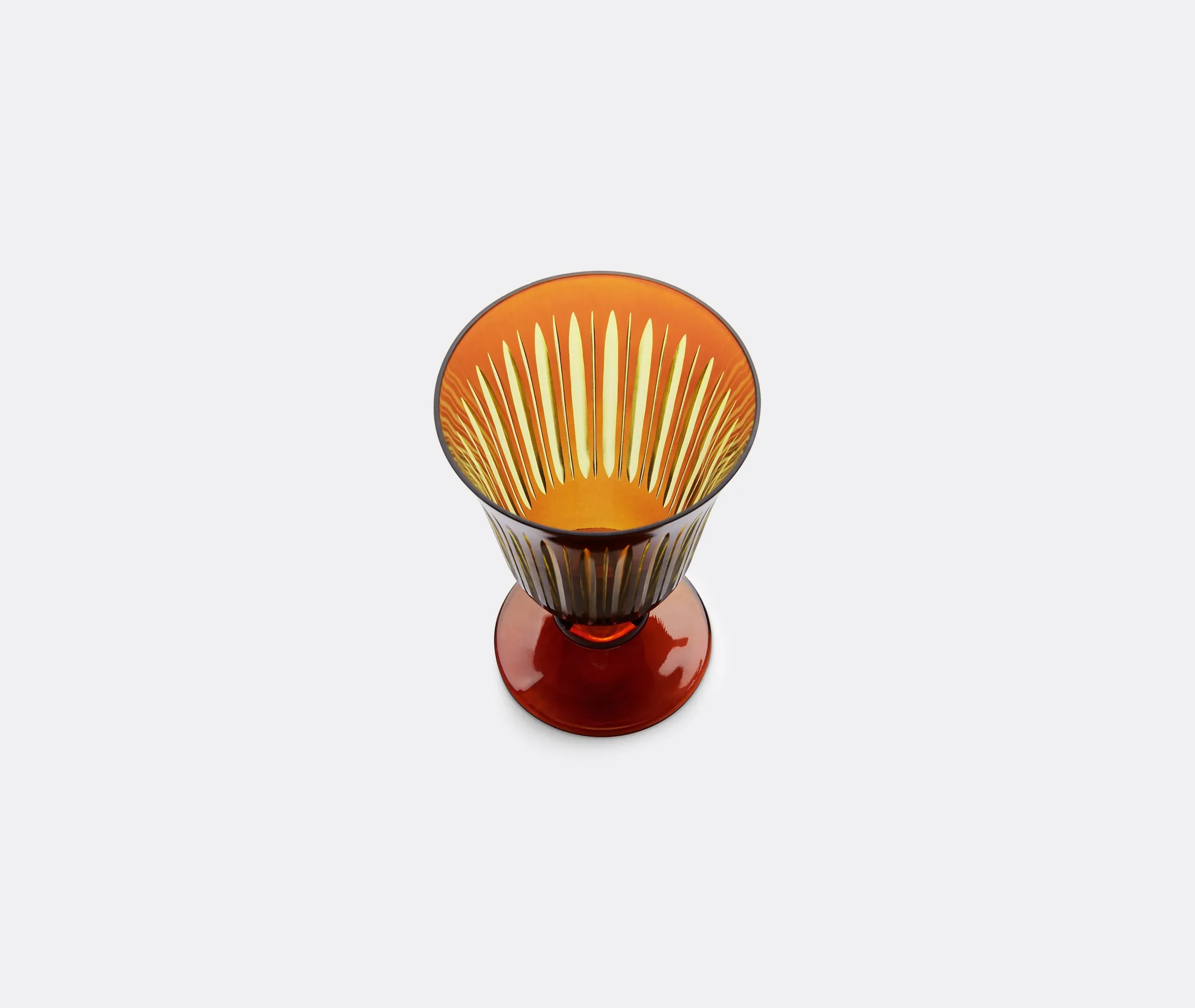 4-Piece Wine Glass Set - Amber, Glass