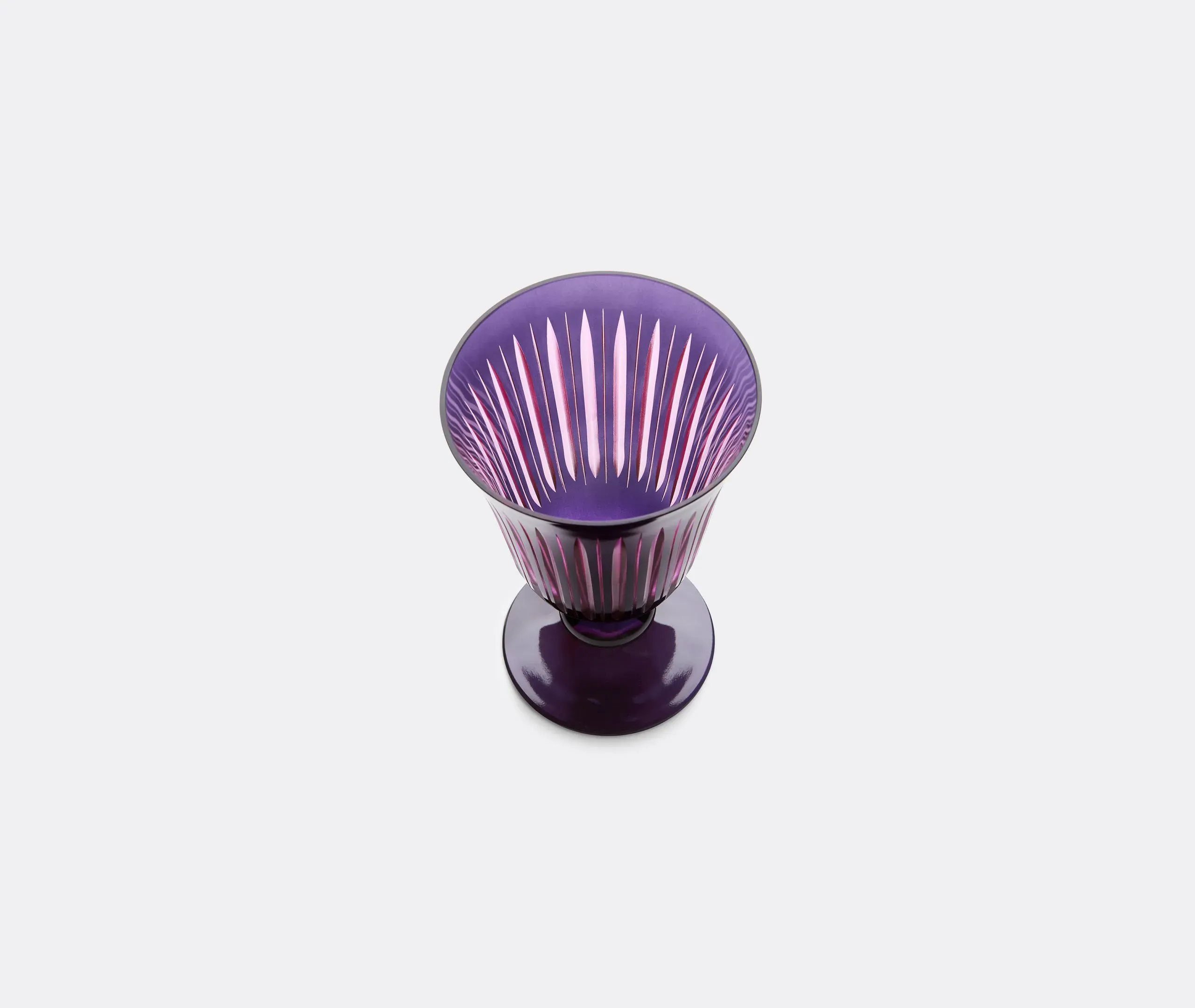 4-Piece Wine Glass Set - Purple, Glass