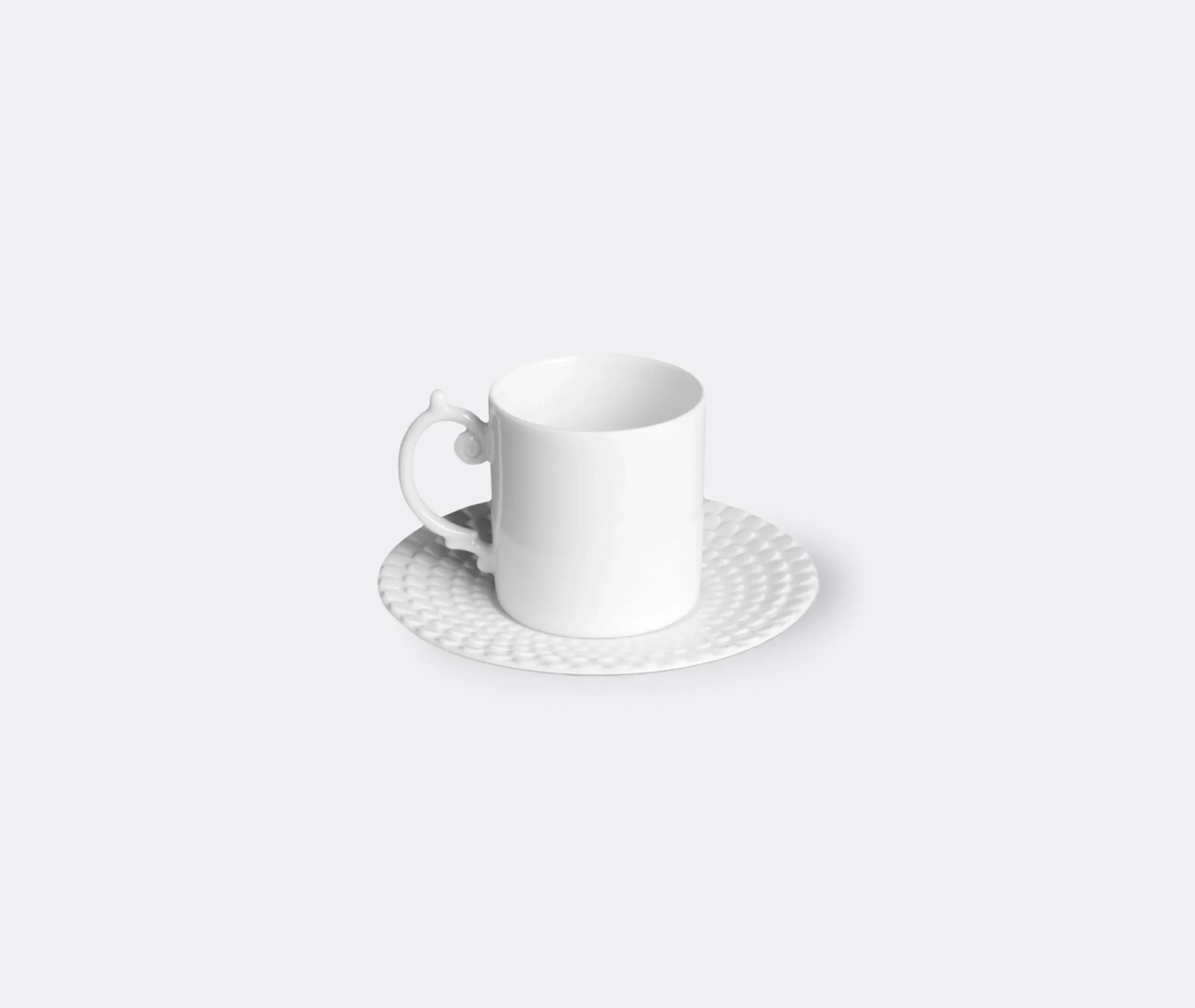 Aegean Espresso Cup and Saucer - White, Porcelain