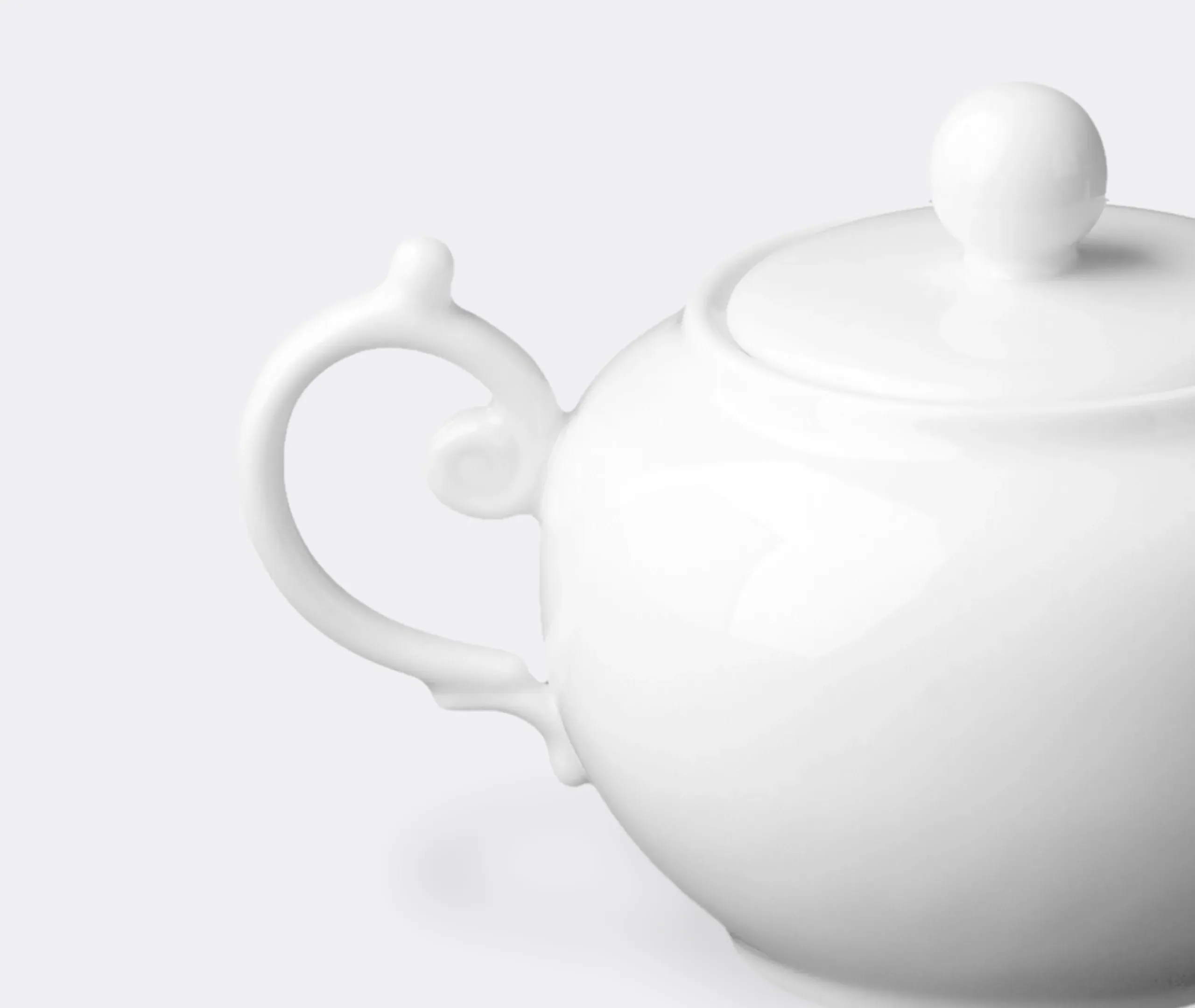 Aegean Sugar Bowl - White, Porcelain alternate view