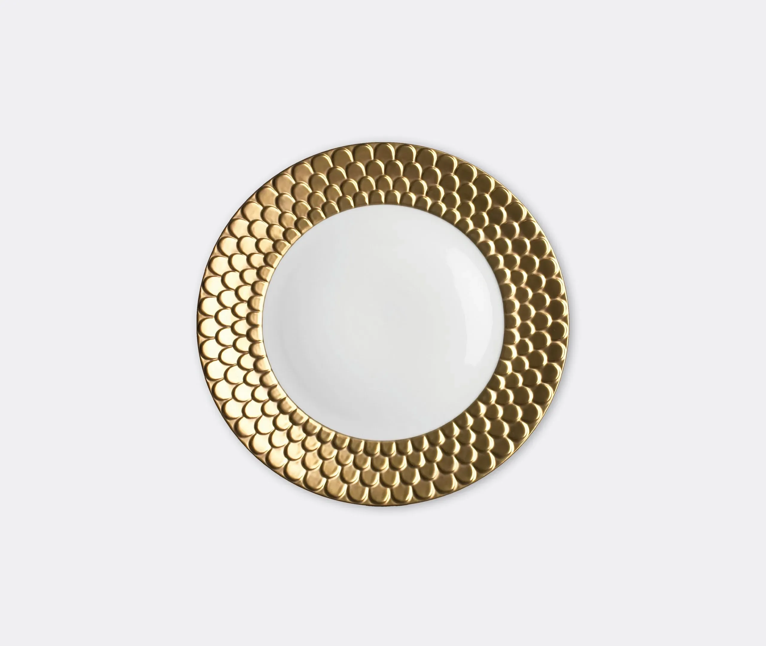Charger Plate with Wave Design - Gold, Porcelain image