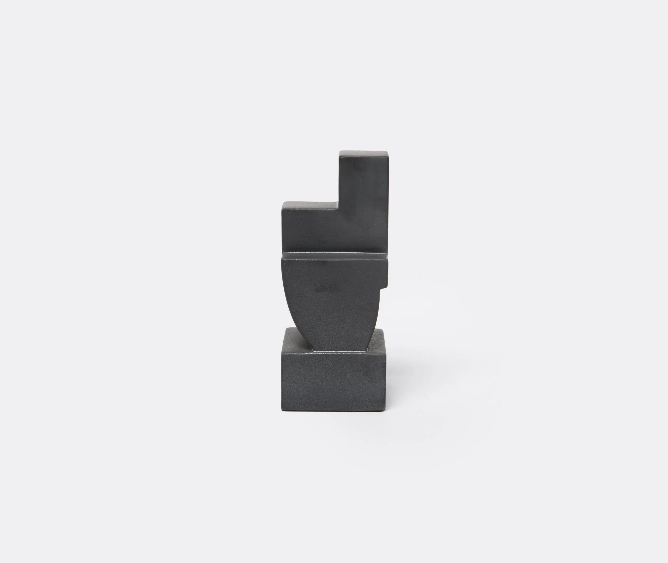 Cubisme Bookend - Black, Earthenware image