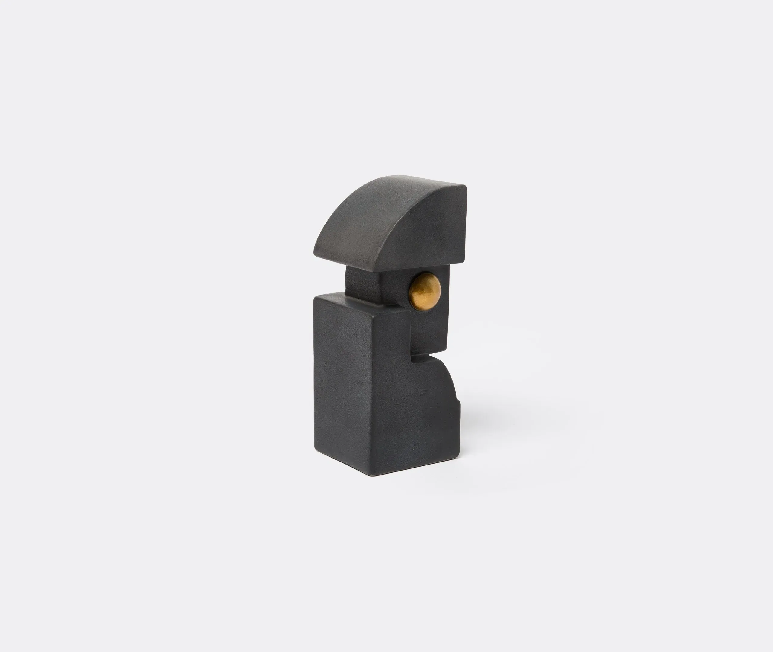 Cubisme Bookend - Black, Gold