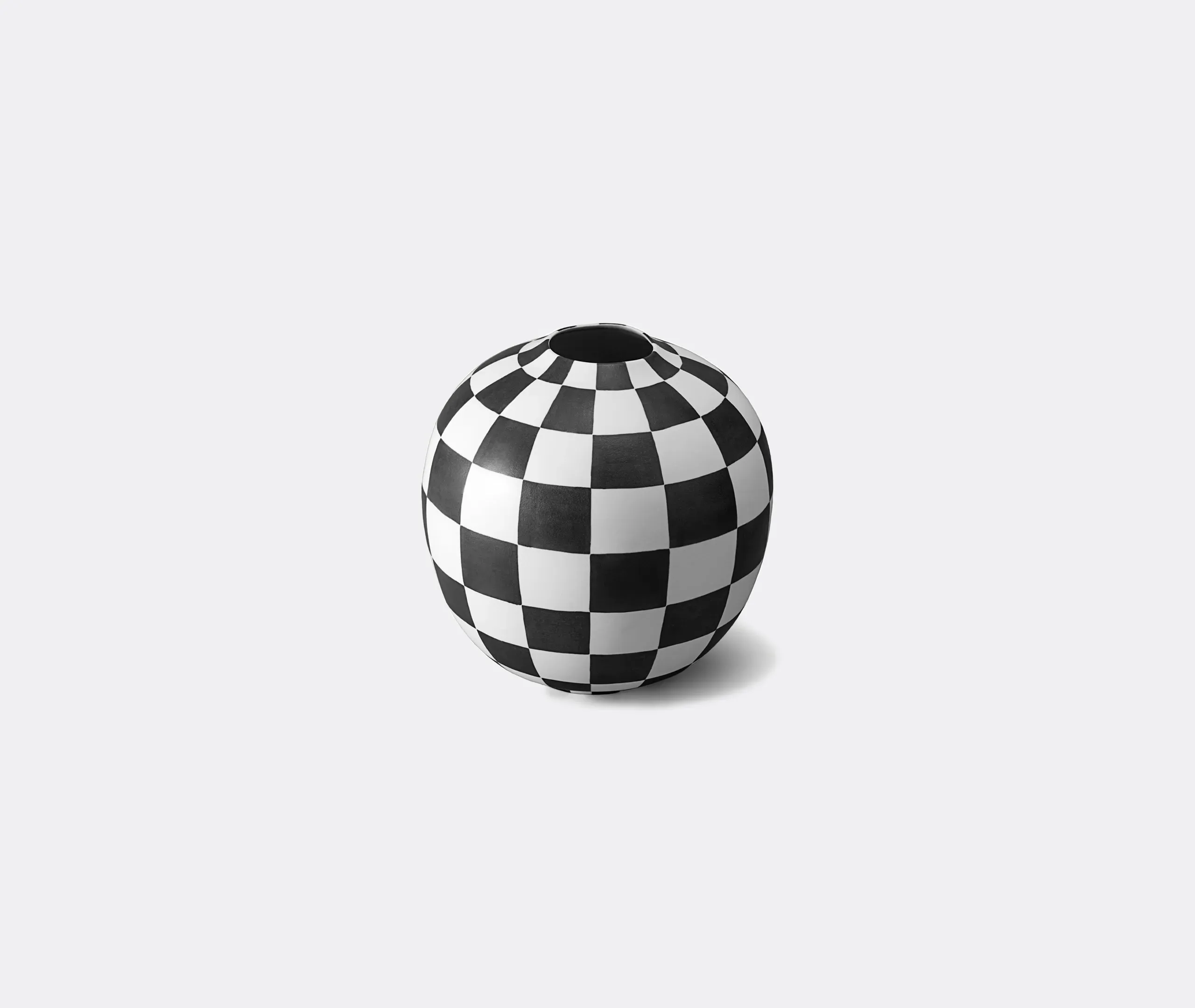 Damier Large Orb Vase - Black and White alternate view