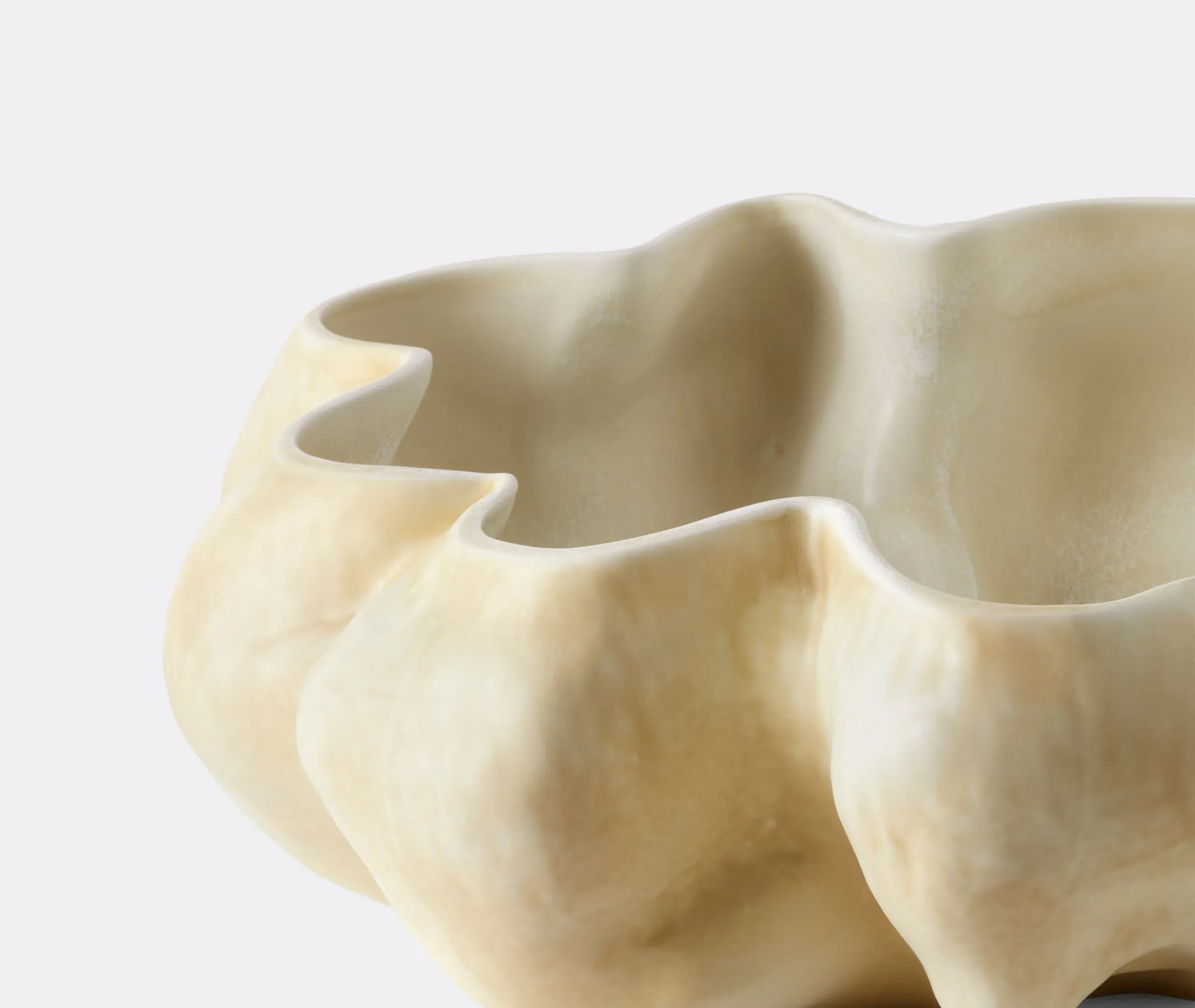 Decorative Bowl Hand-Sculpted - Latte, Porcelain