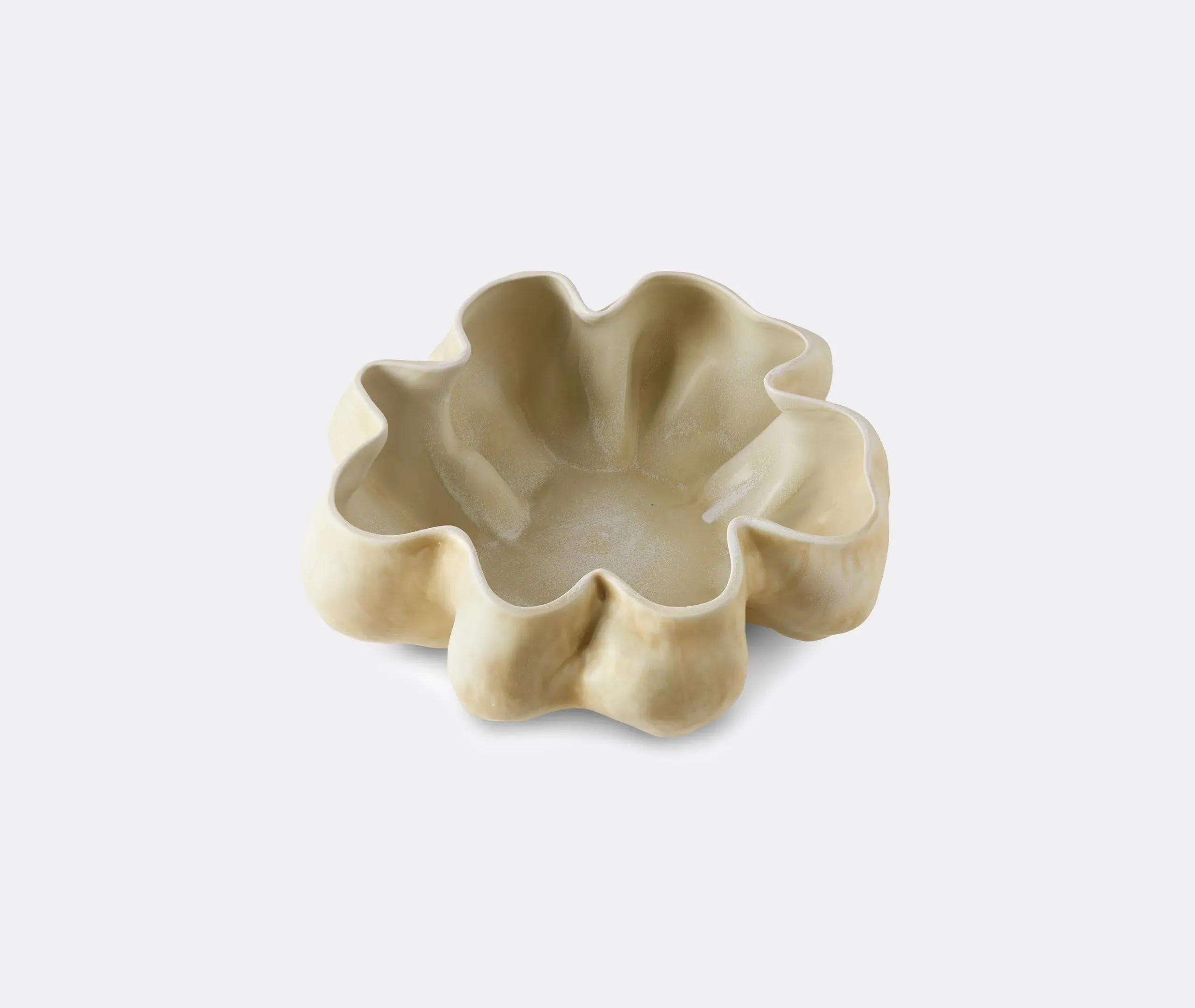 Decorative Bowl Hand-Sculpted - Latte, Porcelain