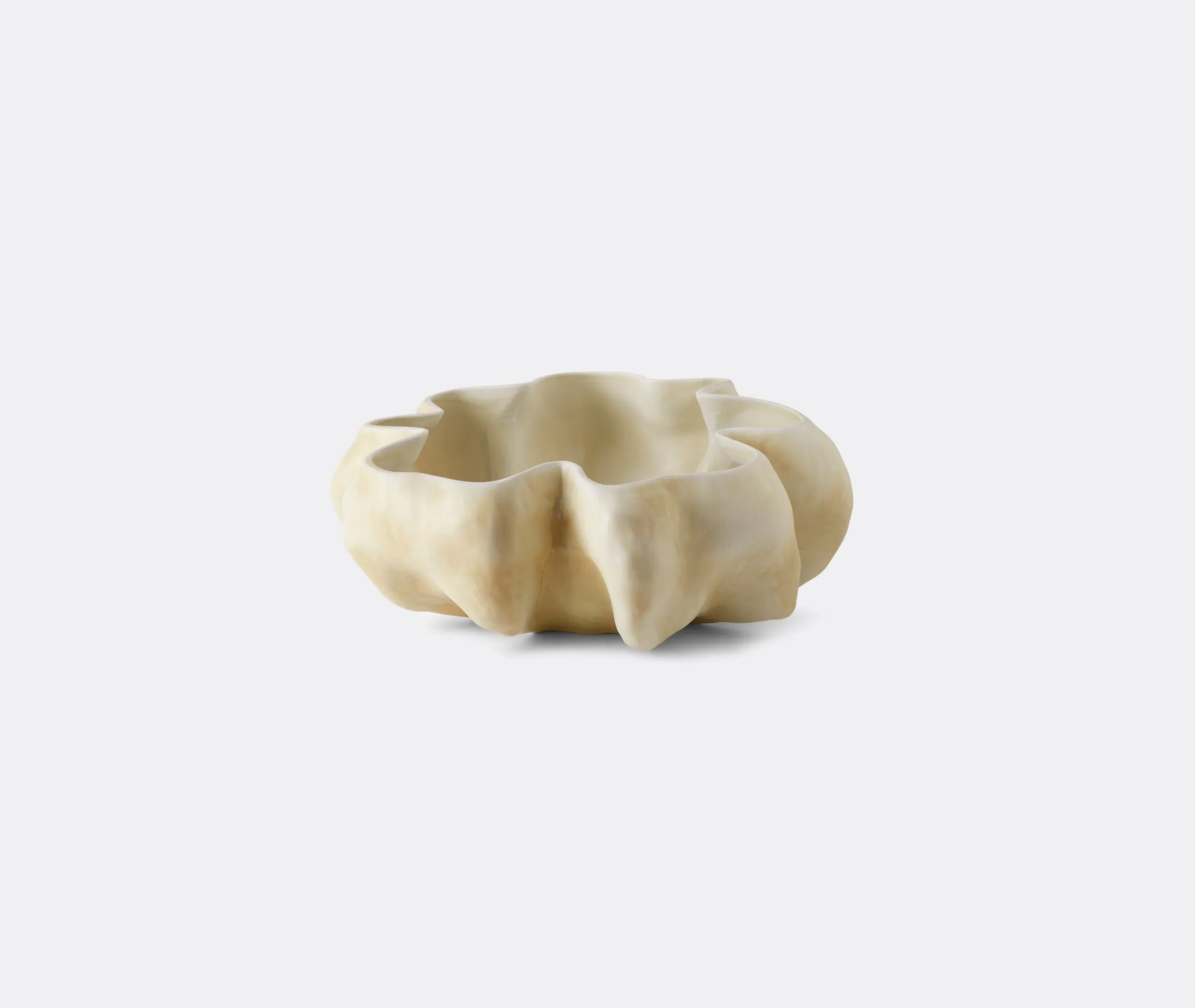 Decorative Bowl Hand-Sculpted - Latte, Porcelain