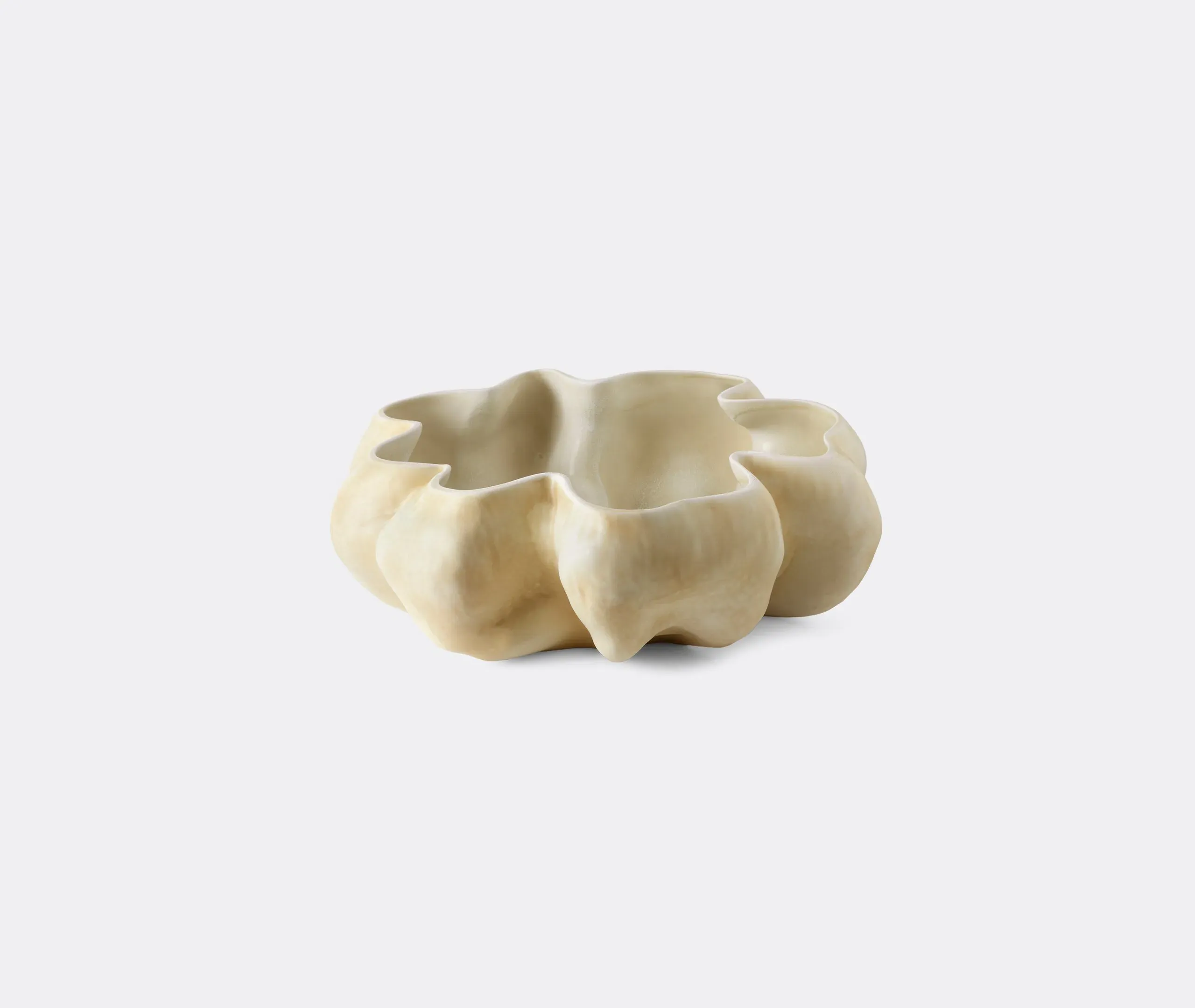 Decorative Bowl Hand-Sculpted - Latte, Porcelain image
