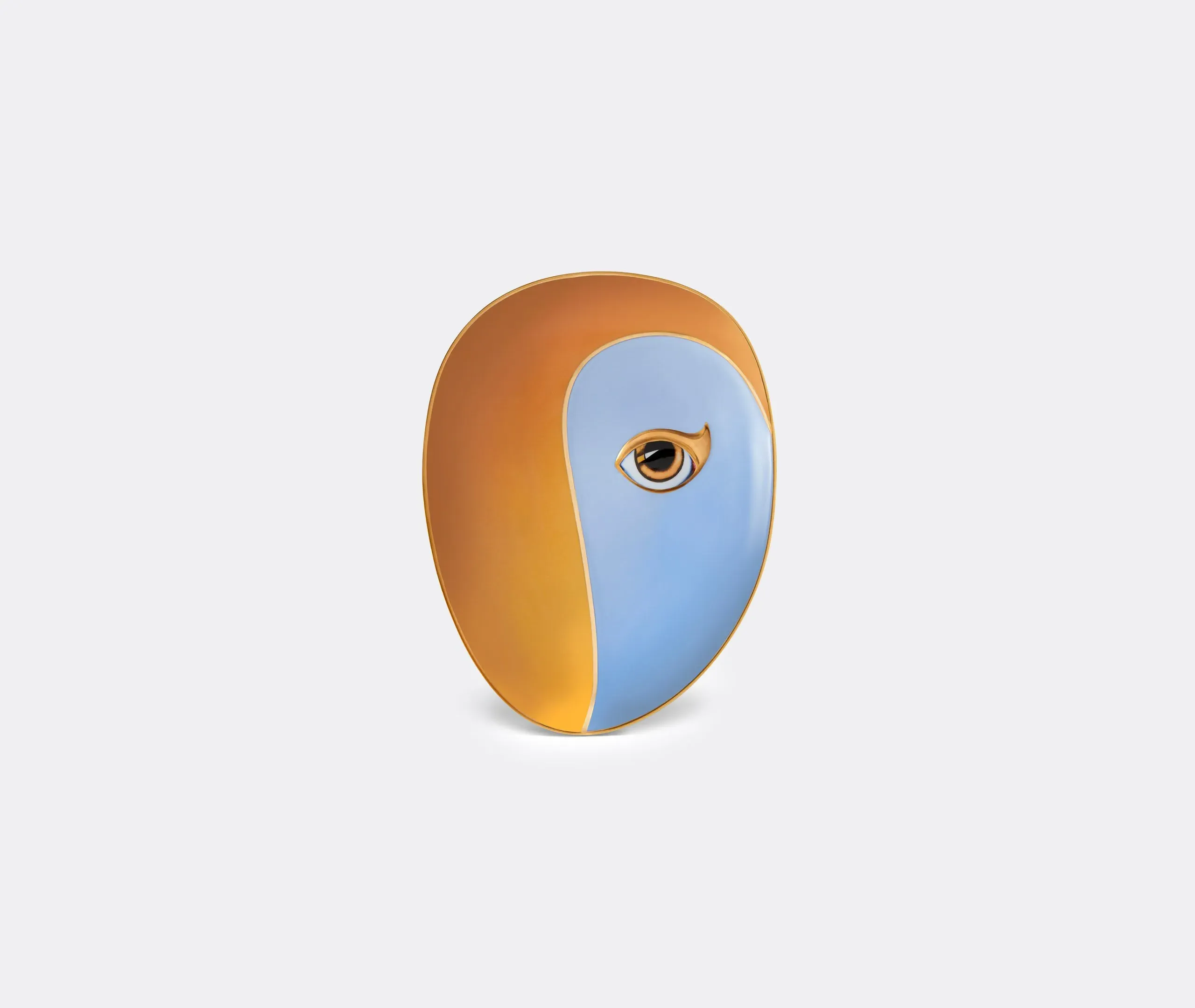 Decorative Vide Poche with Gold Eye - Blue Orange image
