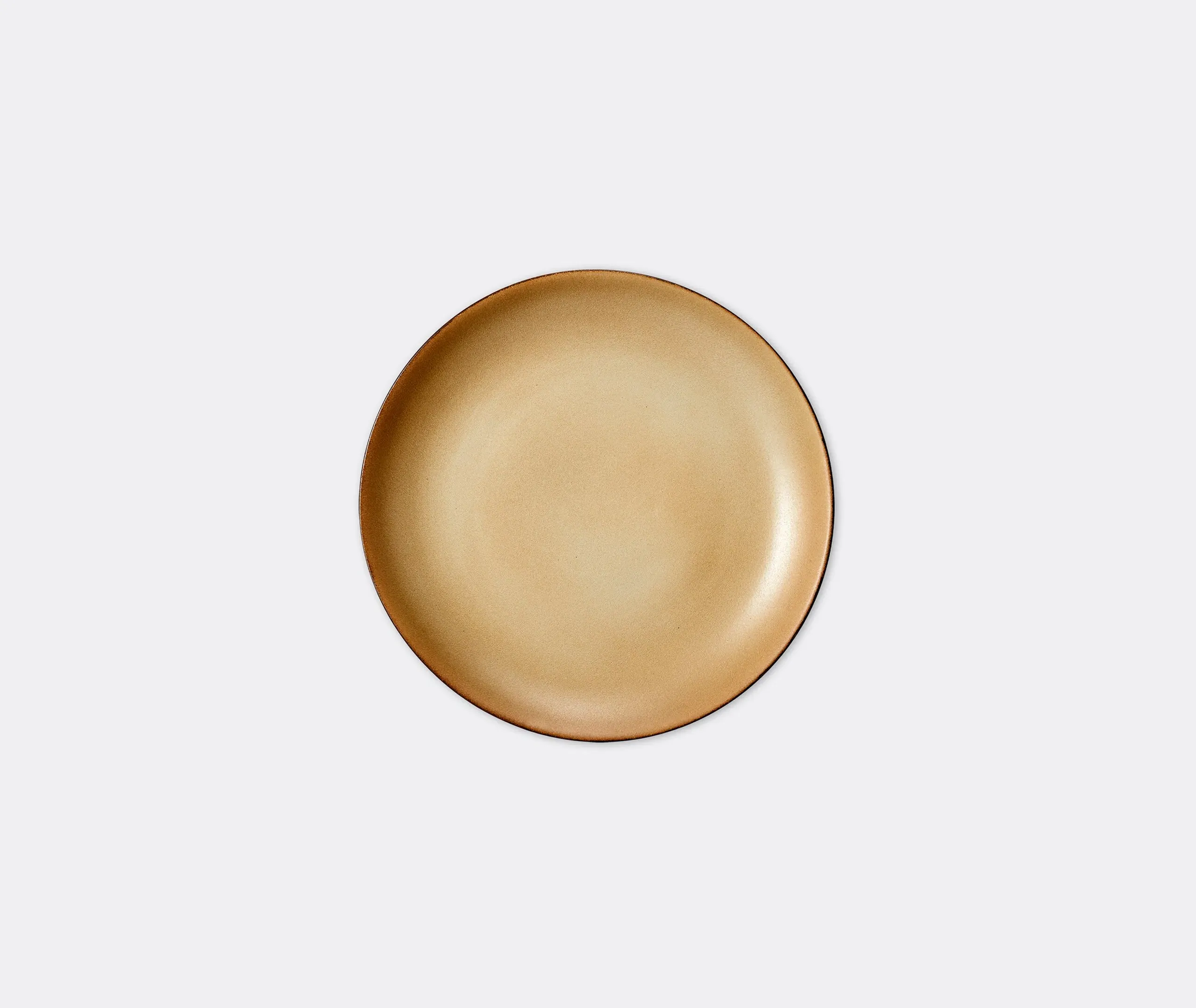 Dessert Plate Handcrafted - Leather, Stoneware