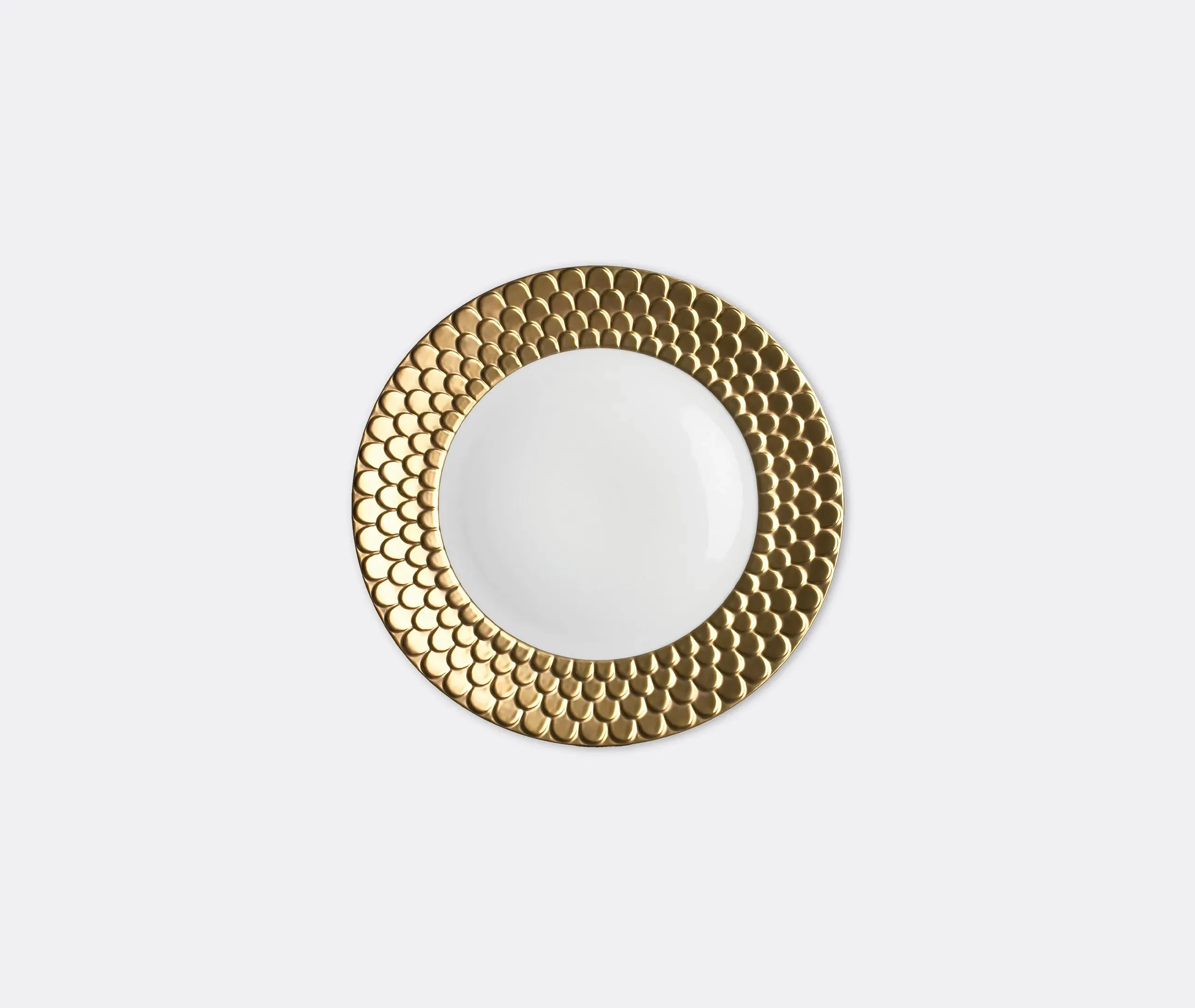 Dessert Plate with Wave Design - Gold, Porcelain image