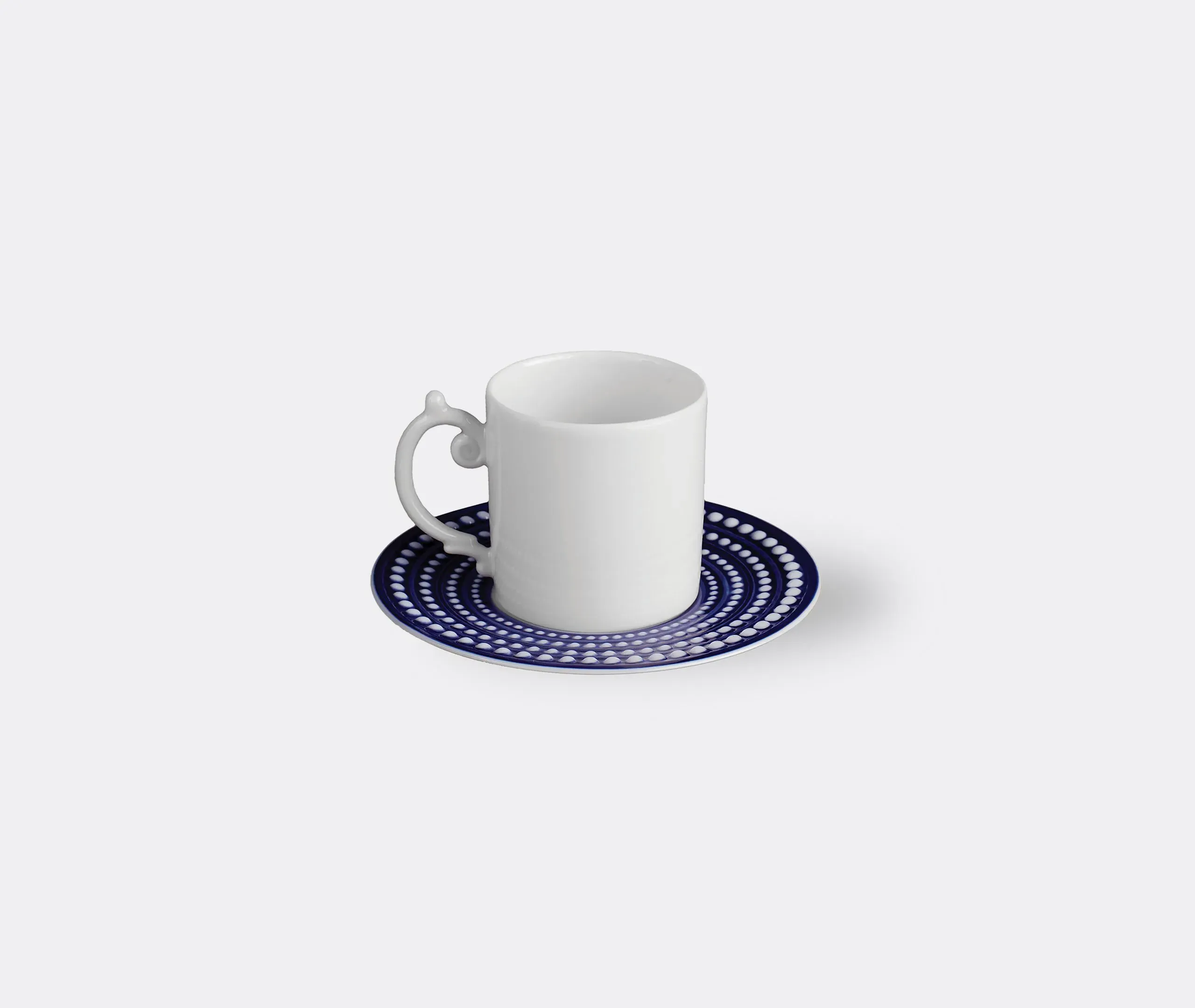 Espresso Cup and Saucer Set - Blue, Porcelain