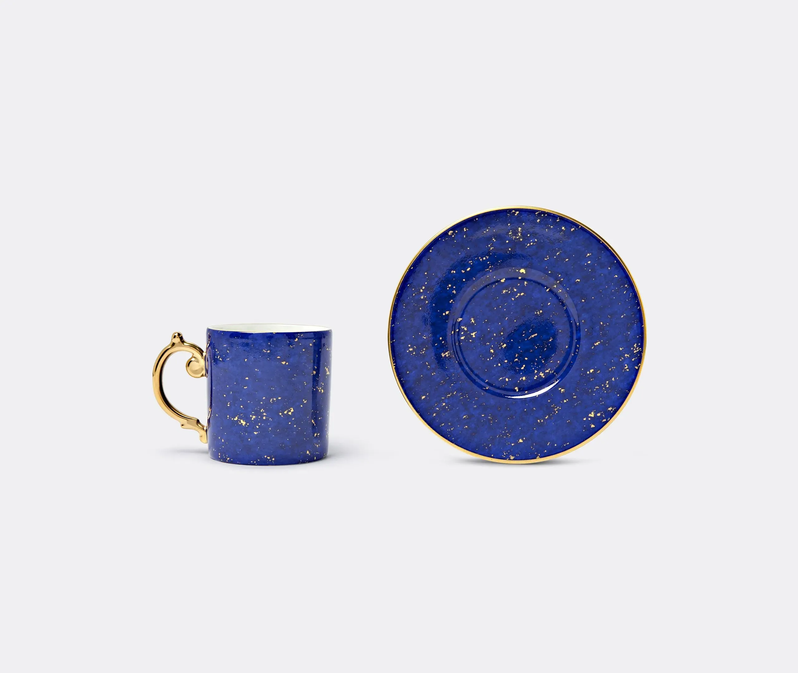 Espresso Cup & Saucer Set - Blue, Porcelain