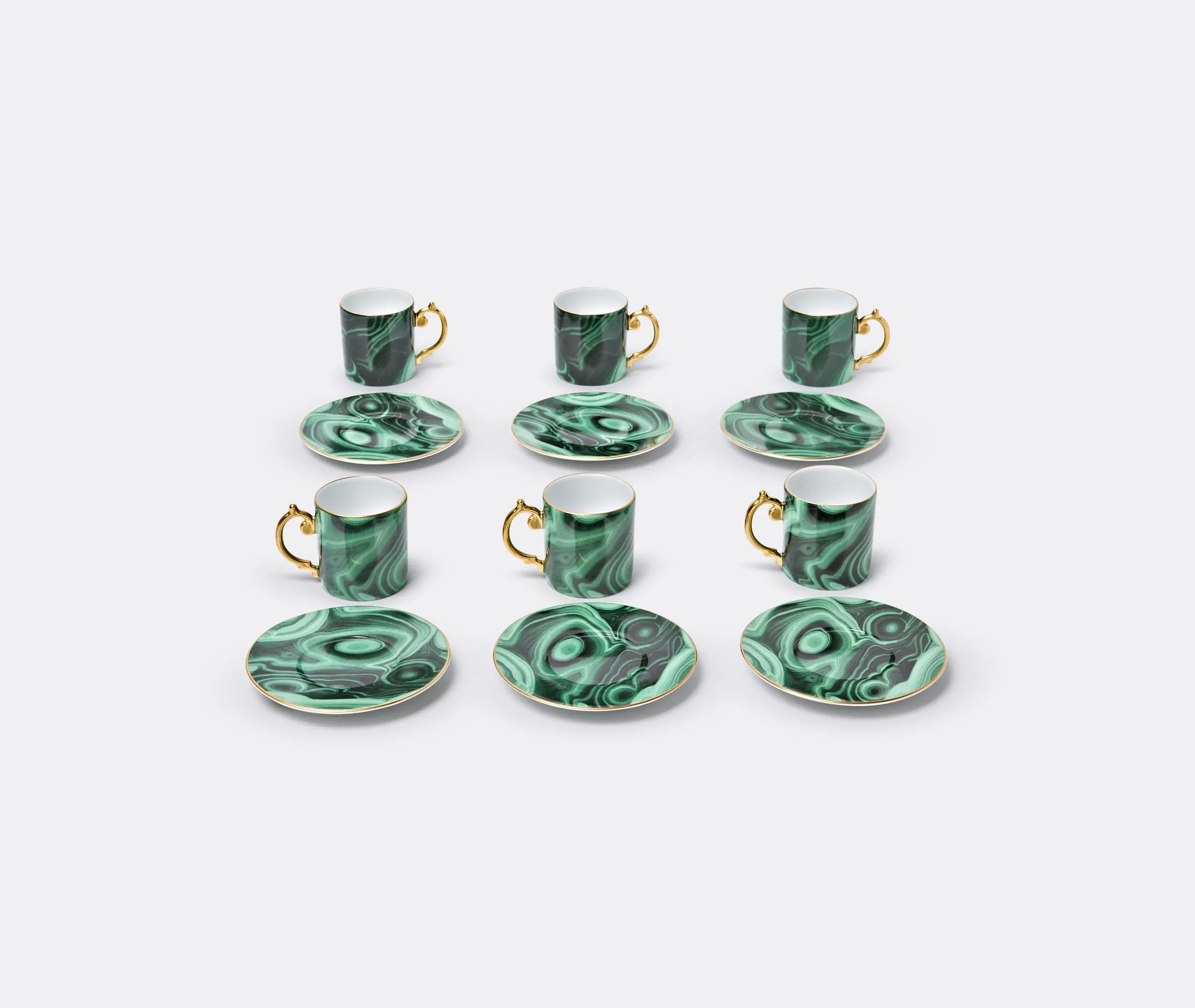 Espresso Cup & Saucer Set - Green, Porcelain image