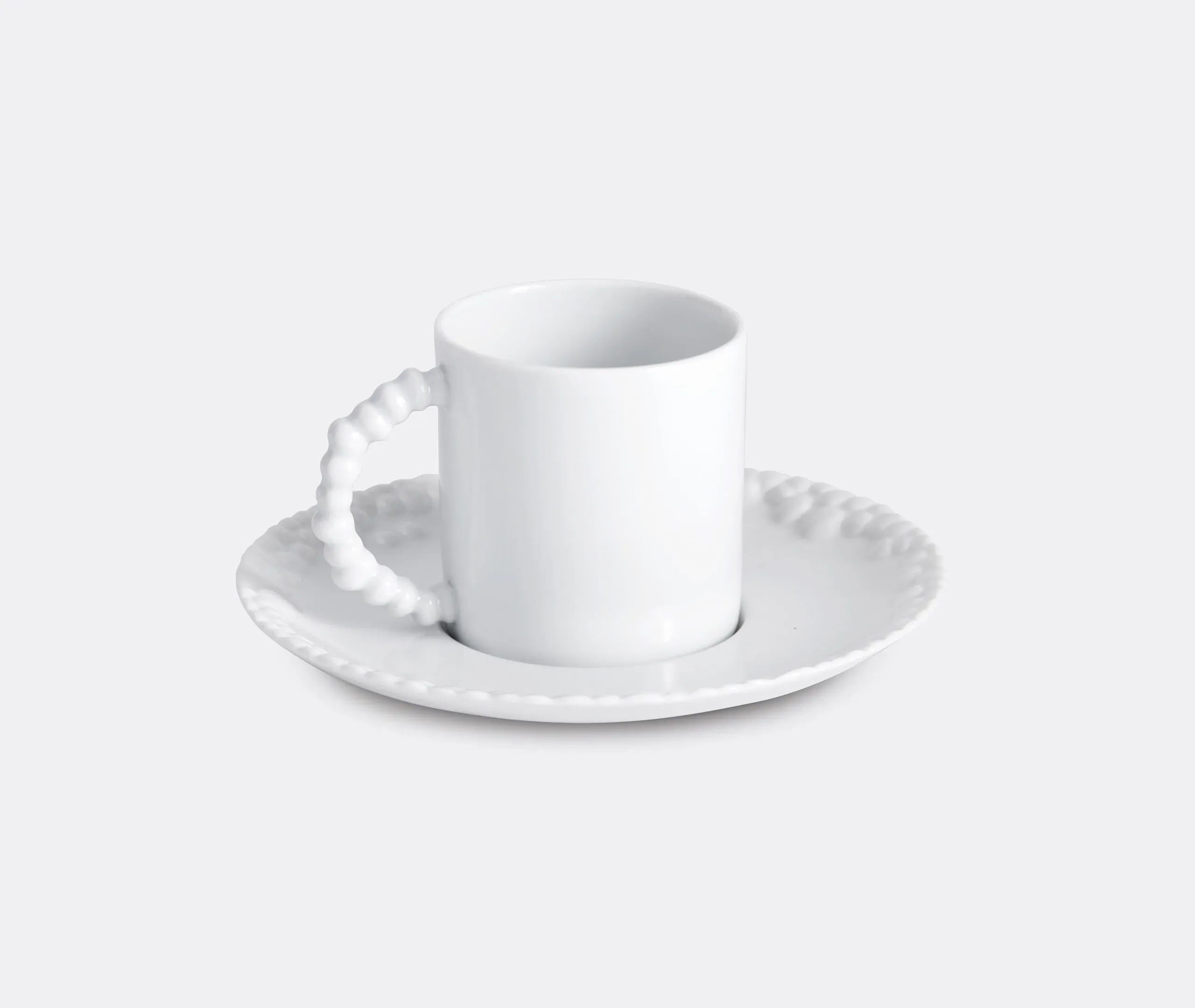 Espresso Cup & Saucer Set - White, Porcelain image