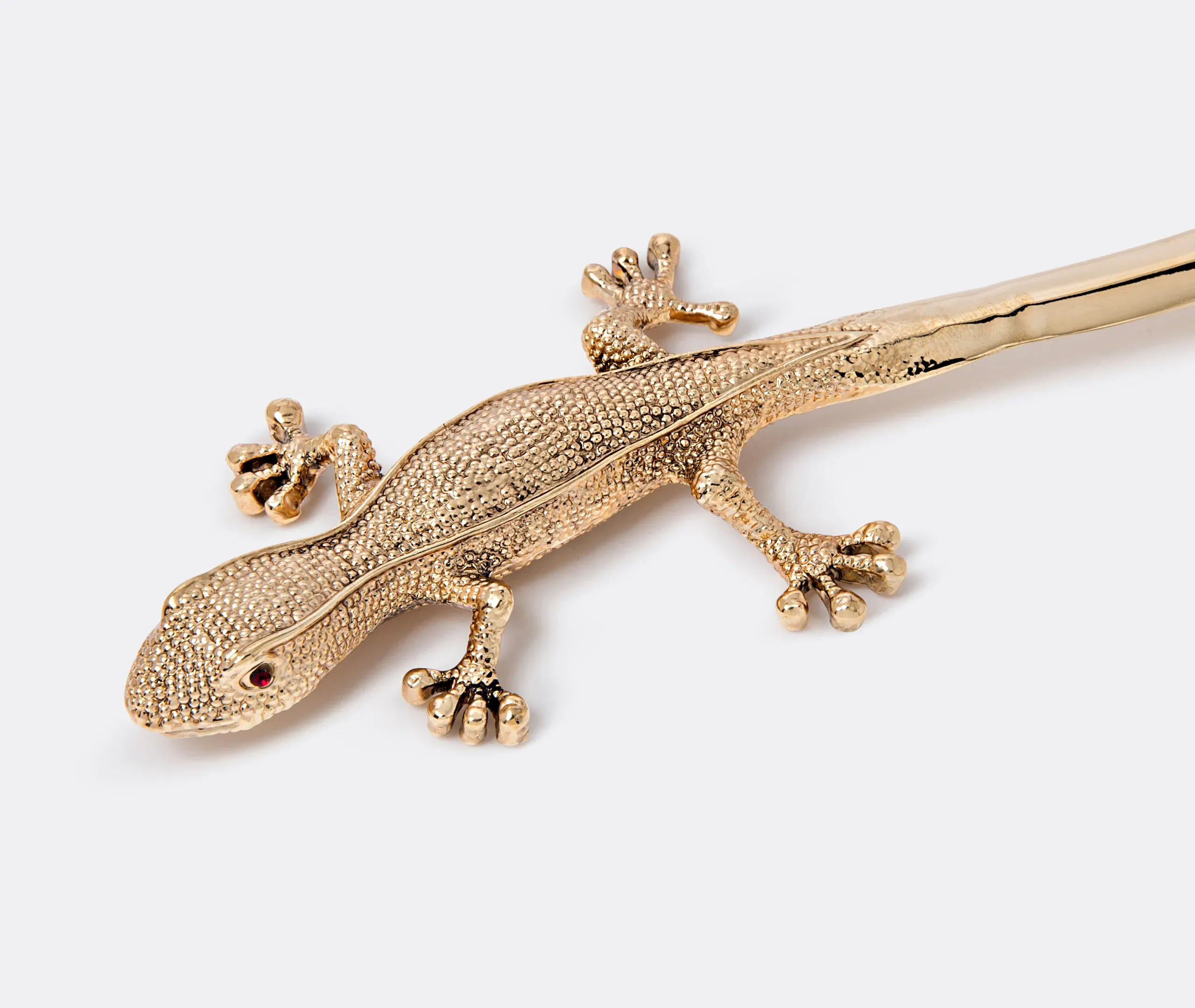 Gecko Letter Opener - Gold, Brass alternate view