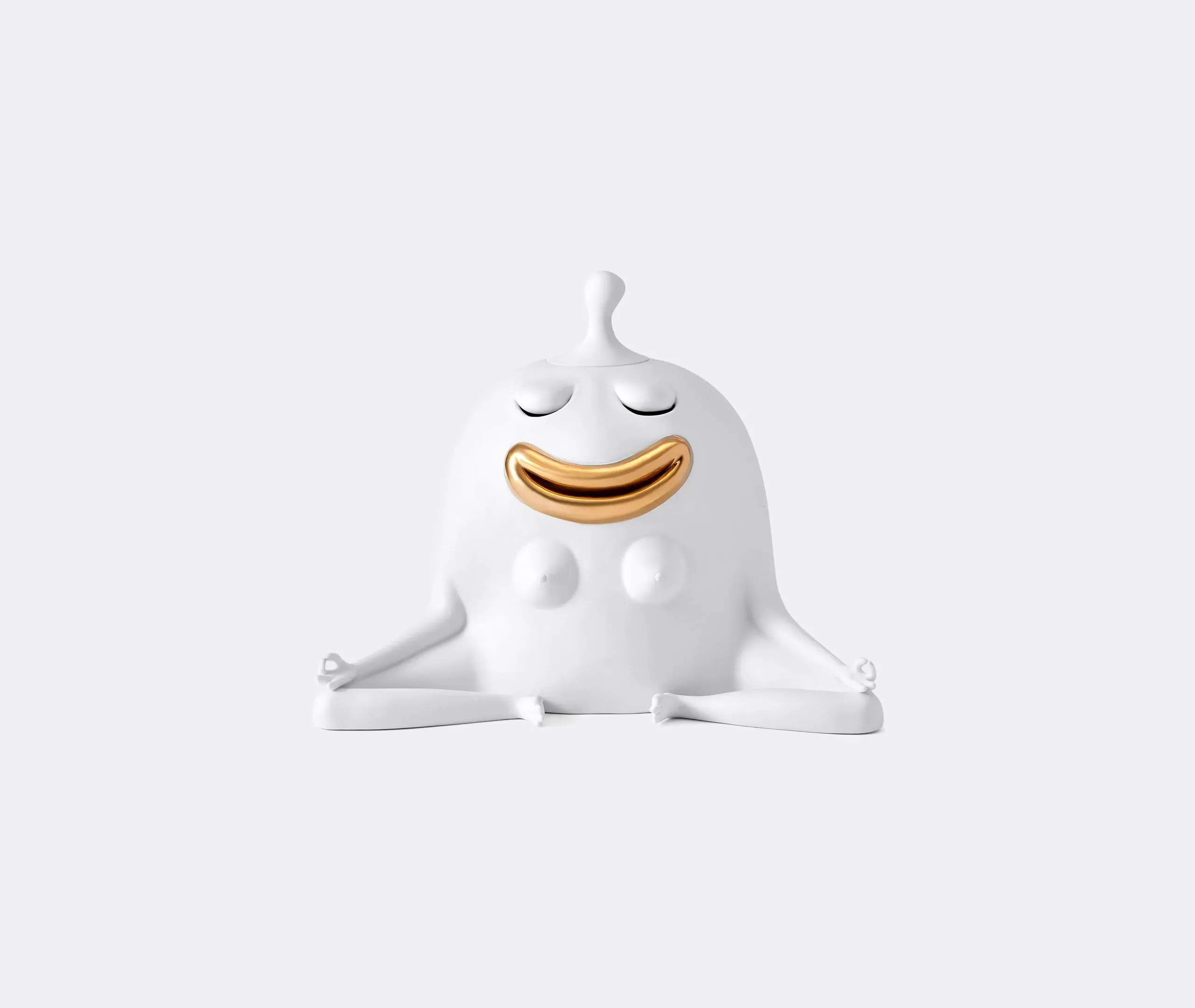 Haas Meditator Incense Burner - White, Porcelain image