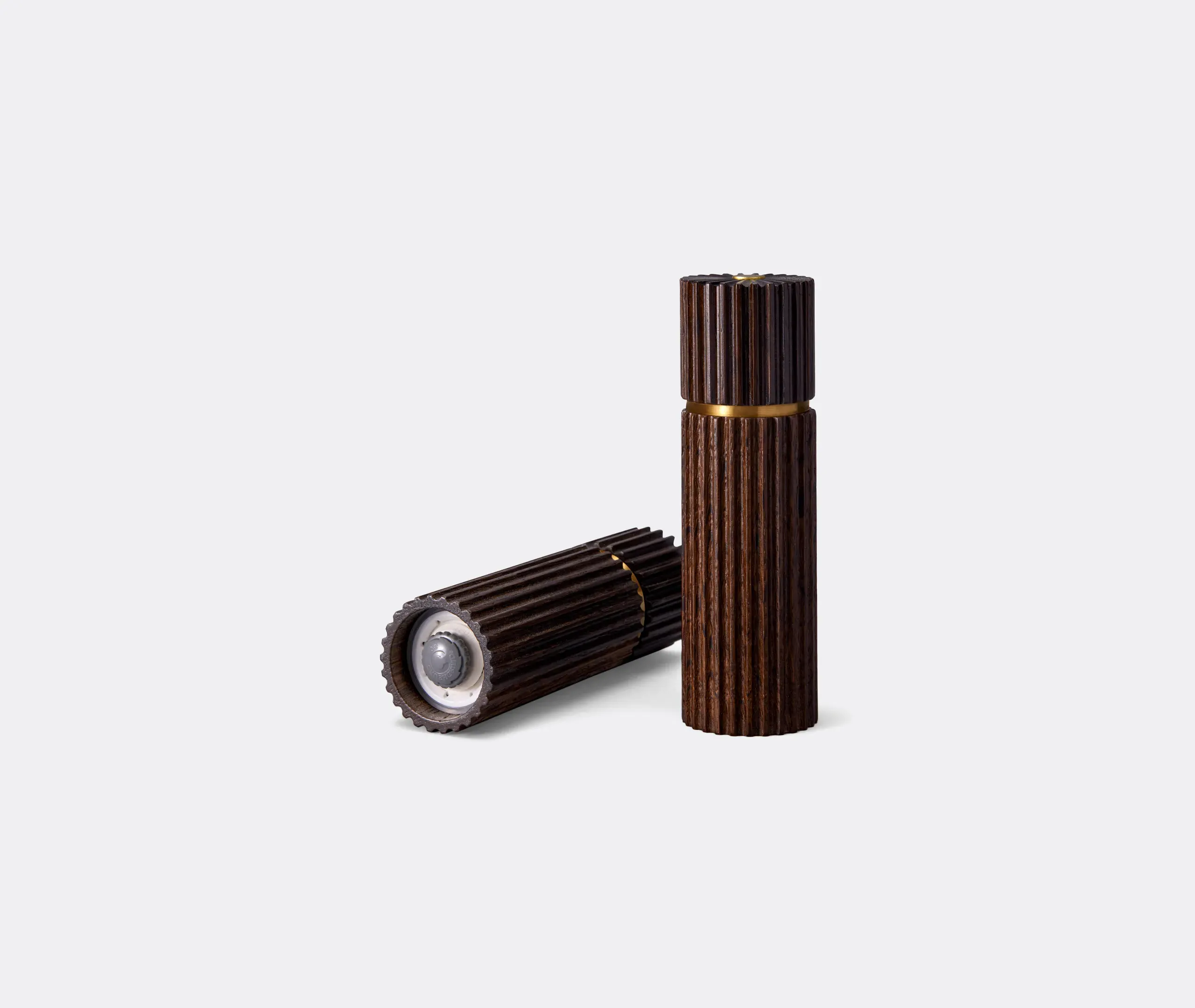 Ionic Wood Salt and Pepper Mill Set of Two - Oak alternate view