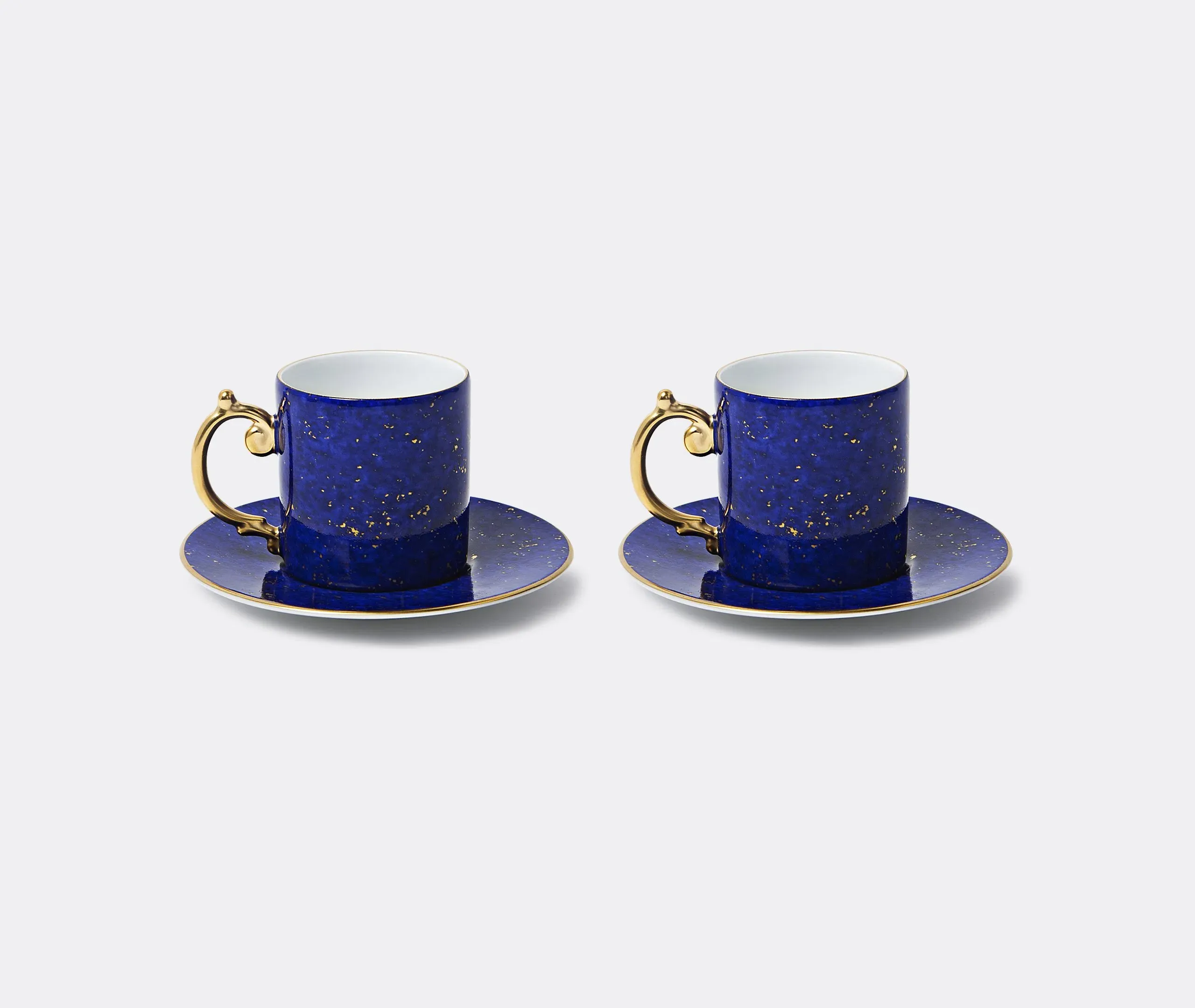 Lapis Espresso Cup and Saucer Set of Two - Blue, Porcelain image