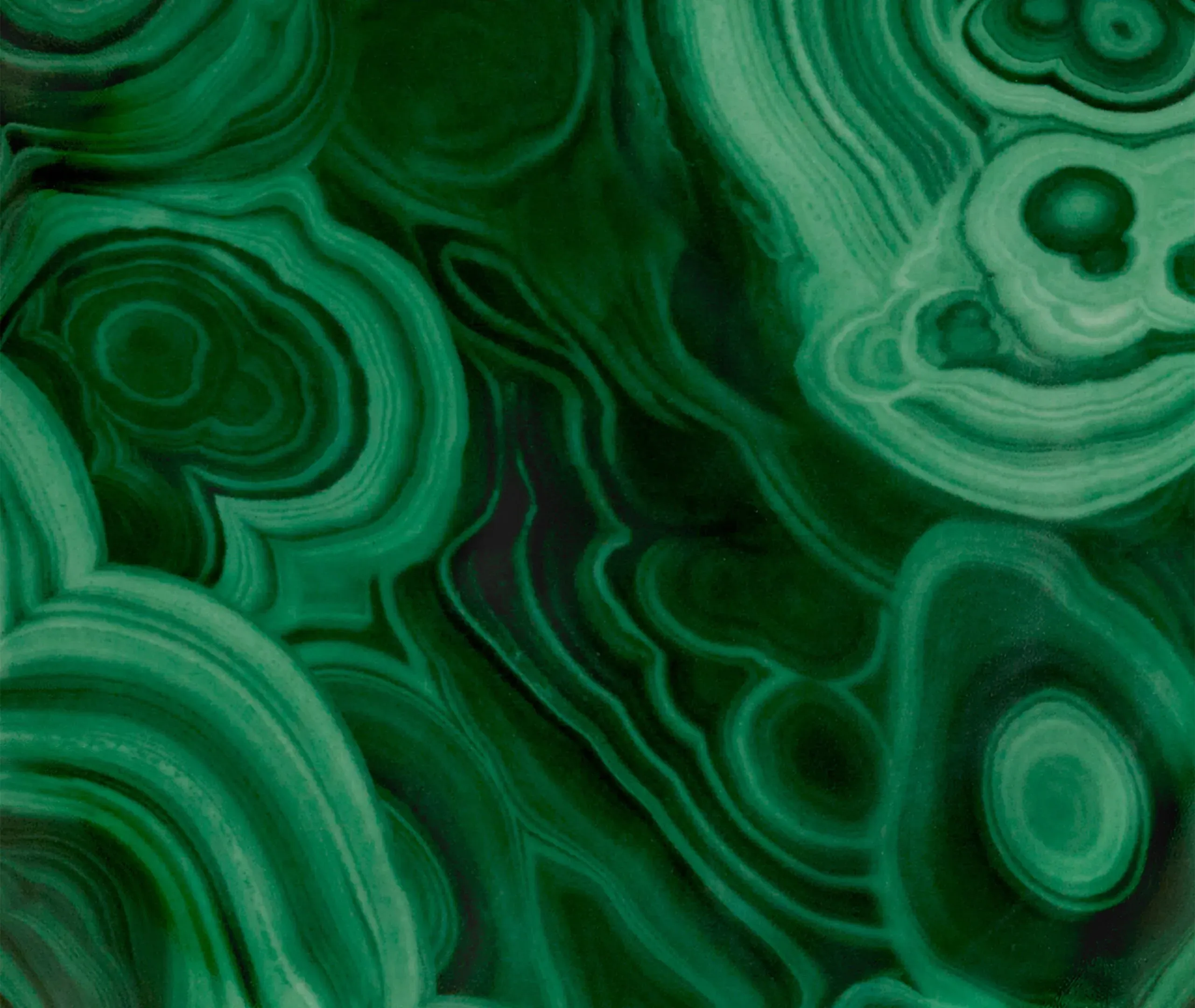 Malachite Charger Plate - Green, Gold