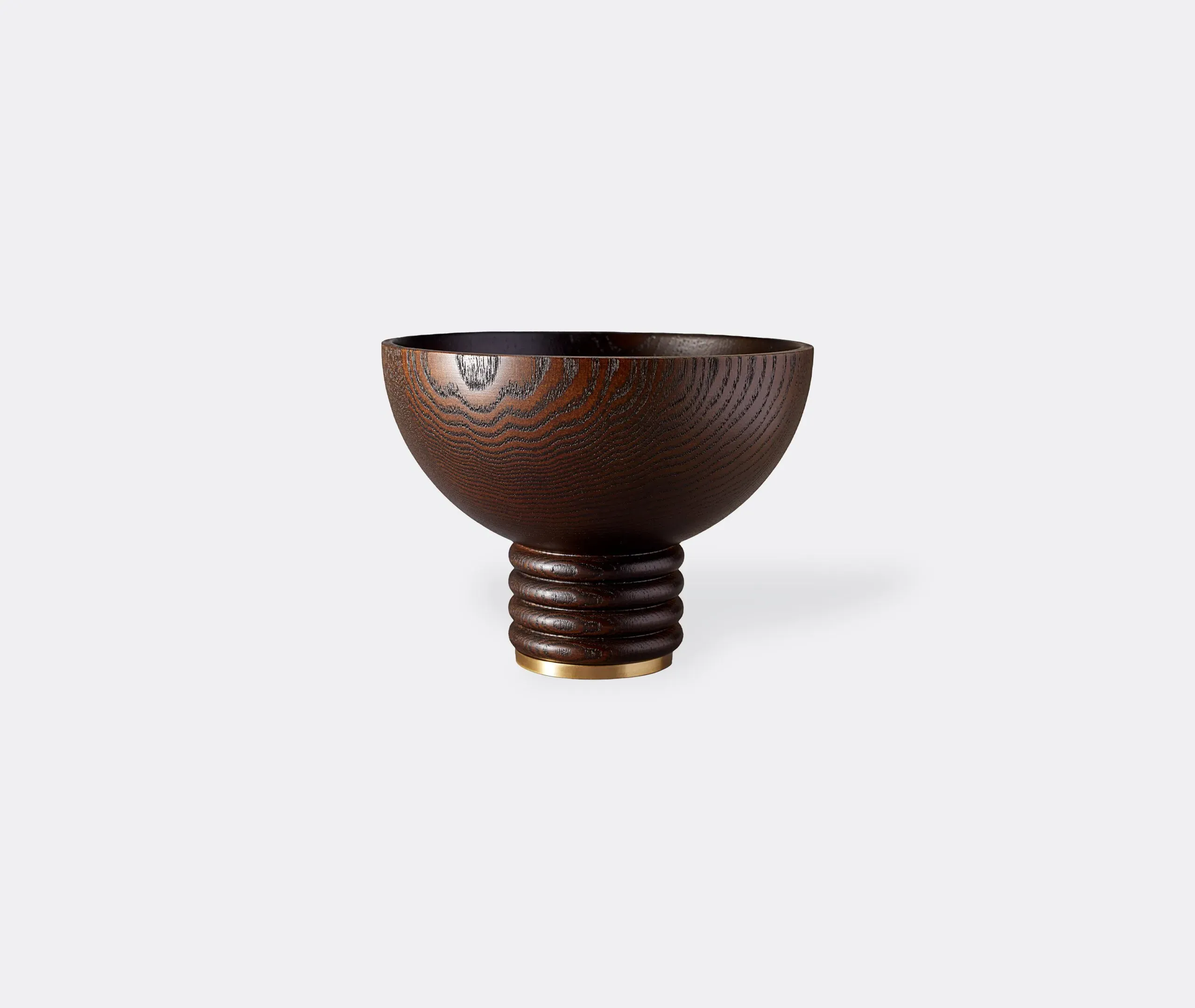 Medium Bowl with Pedestal Base - Ash, Wood