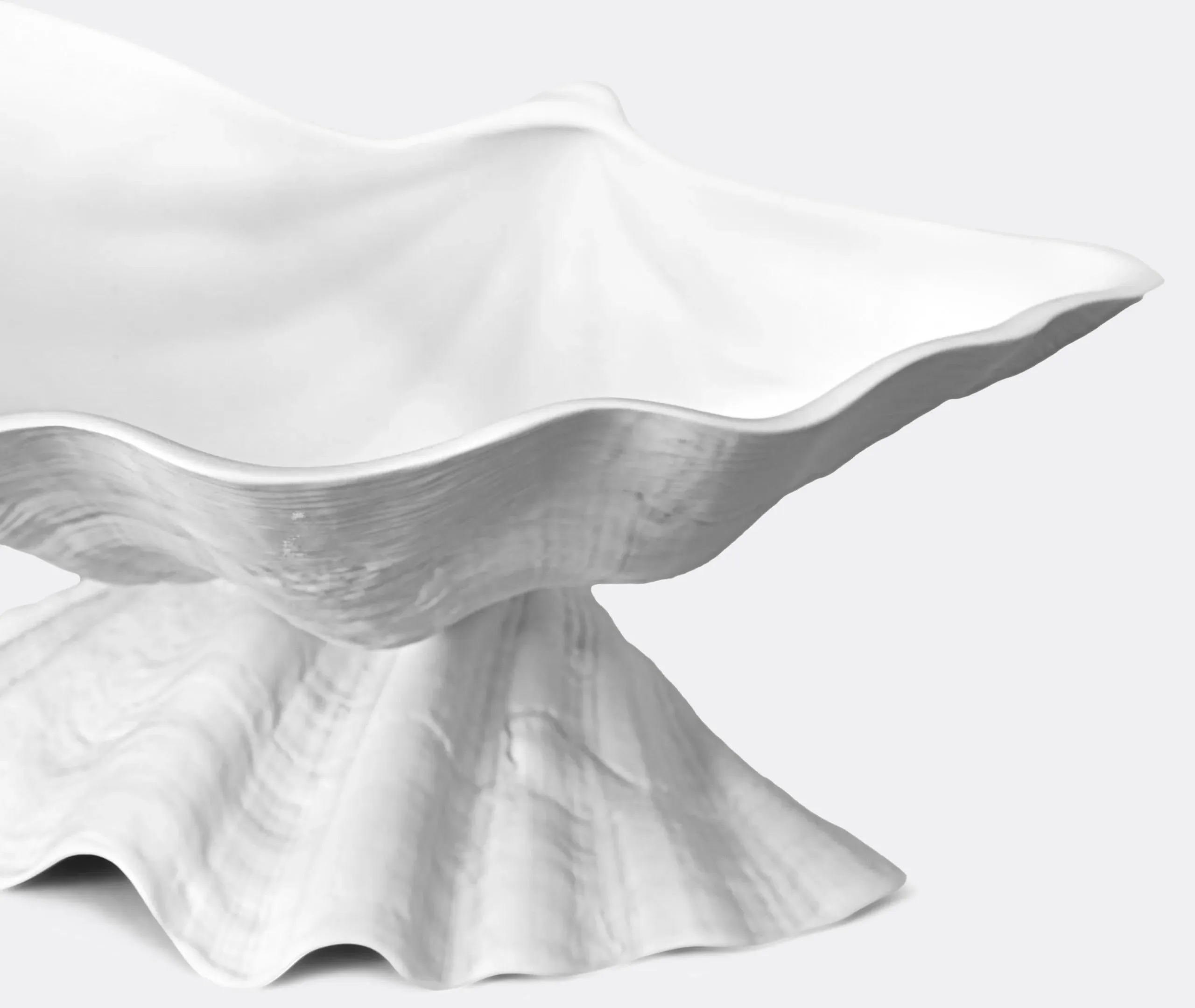 Medium Neptune Centerpiece Bowl - White, Porcelain