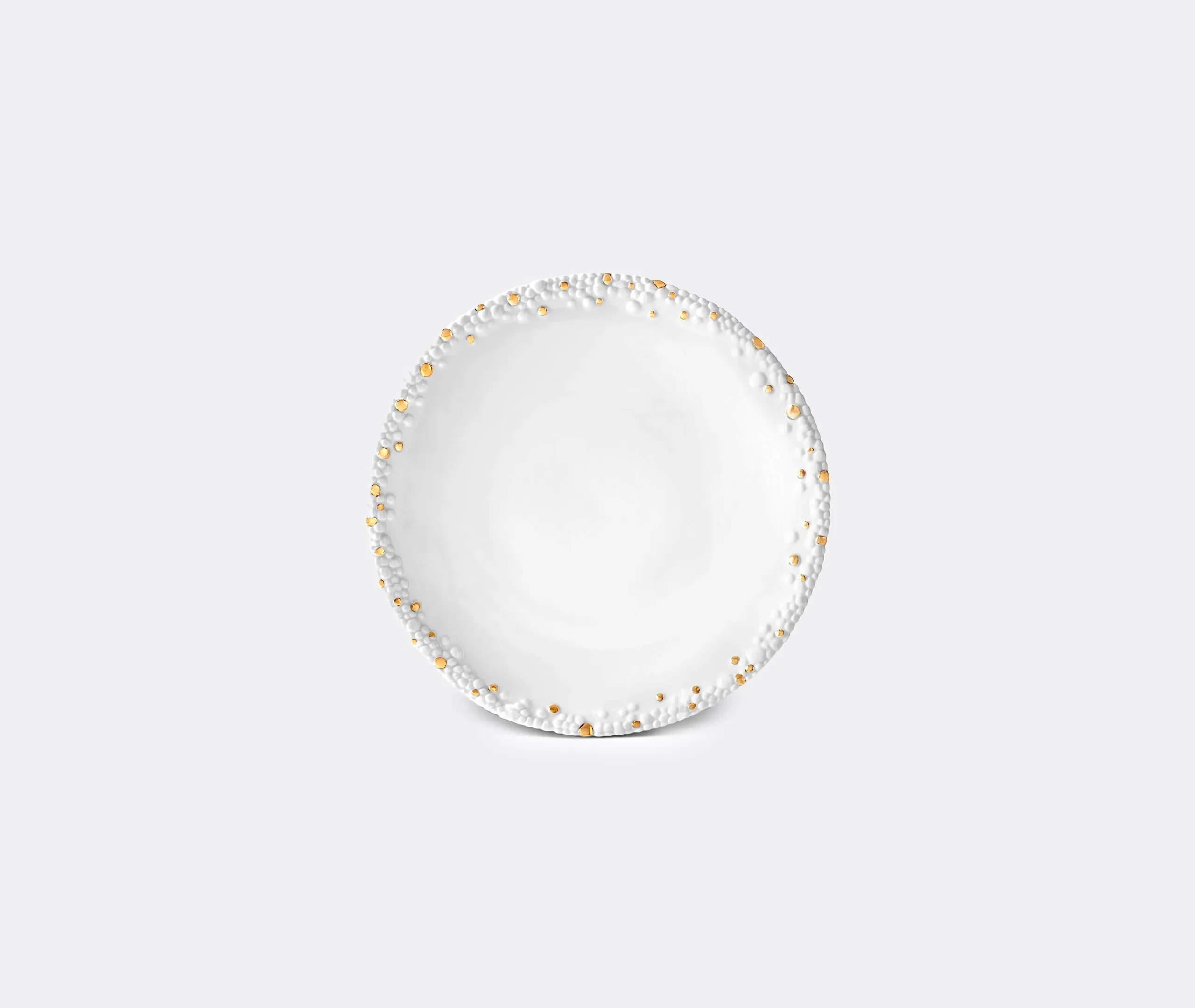 Mojave Dinner Plate - White & Gold, Porcelain