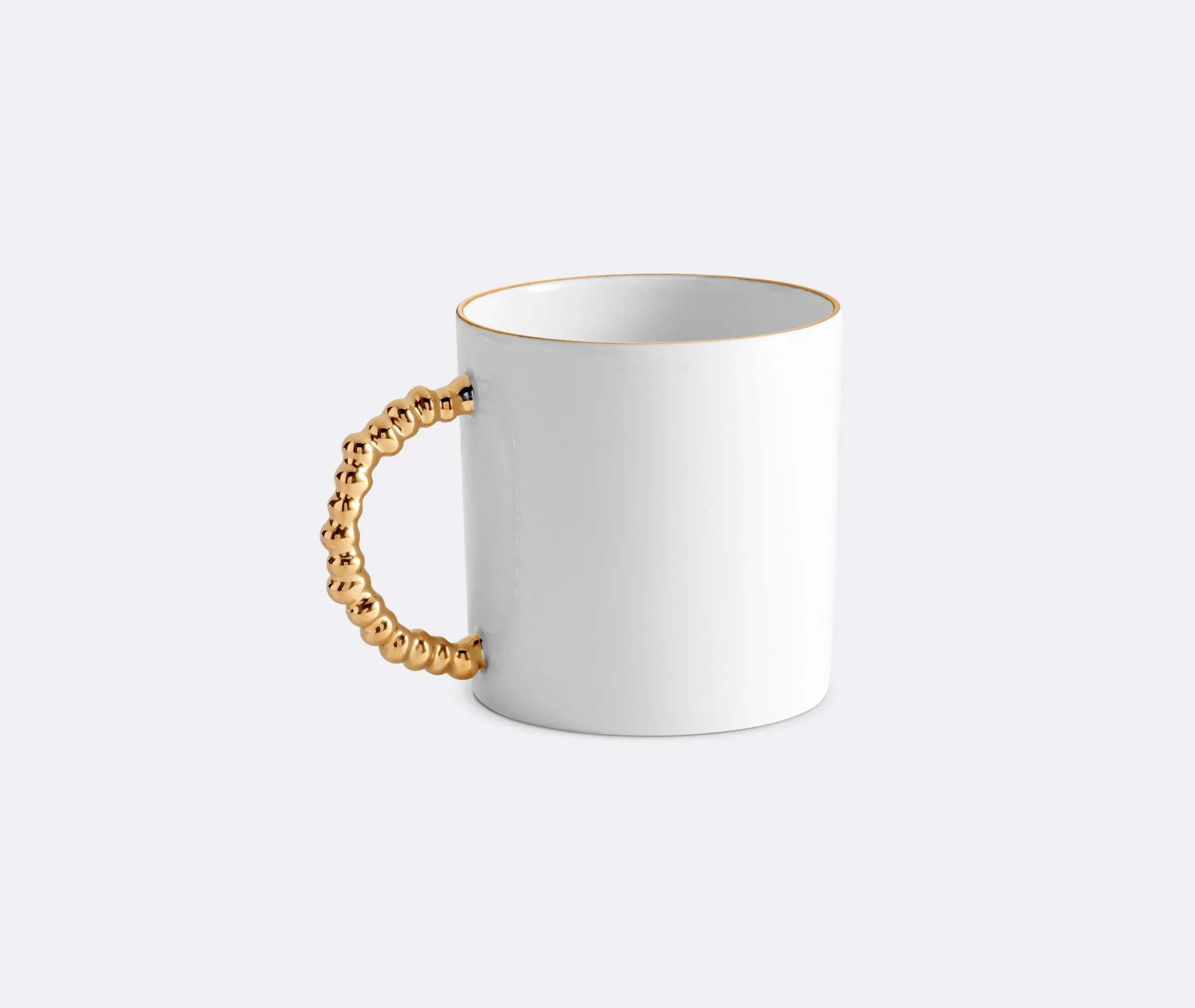 Mojave Mug with Gold Handle - White, Porcelain image
