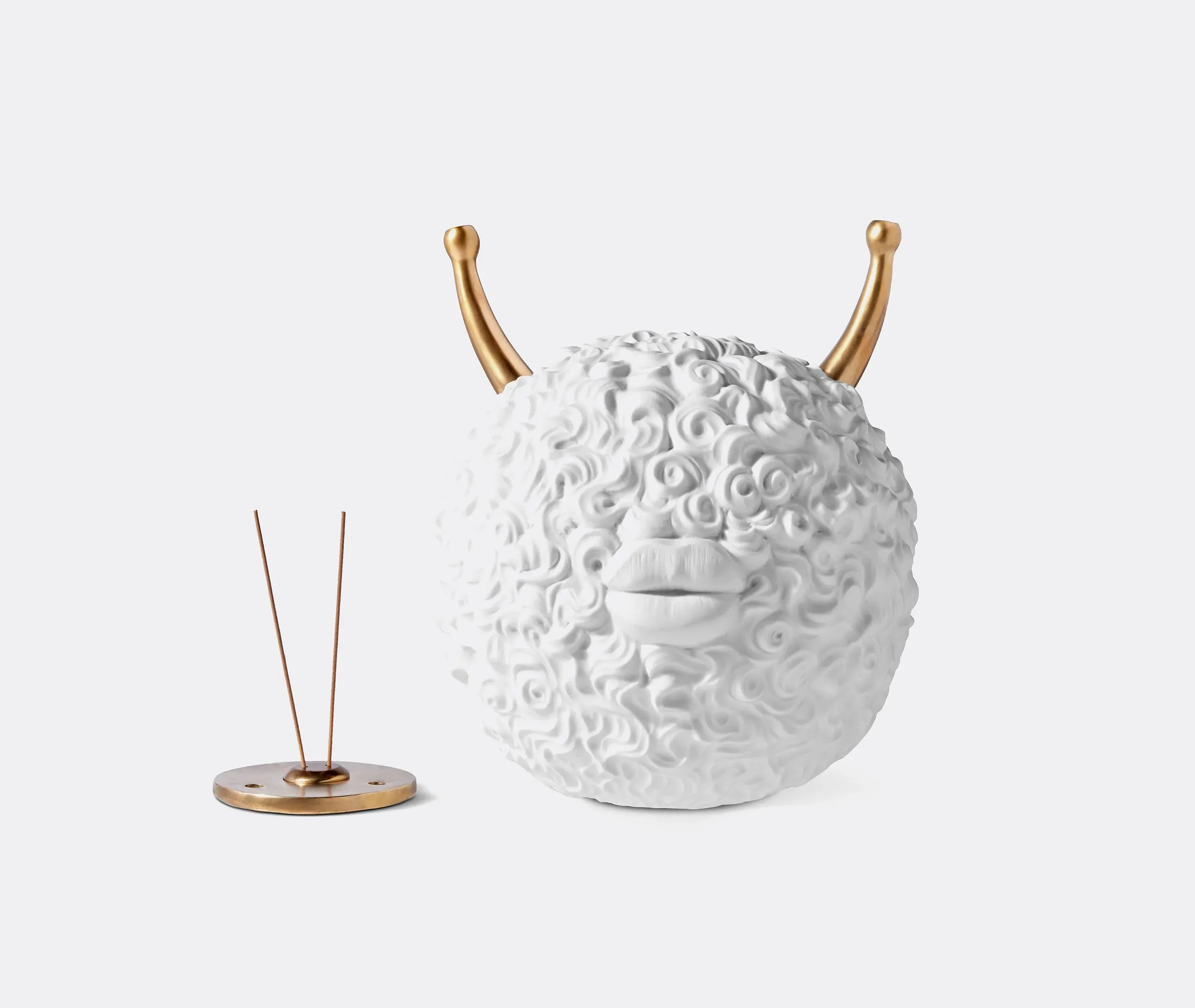 Monster Ball Incense Burner - White, Porcelain