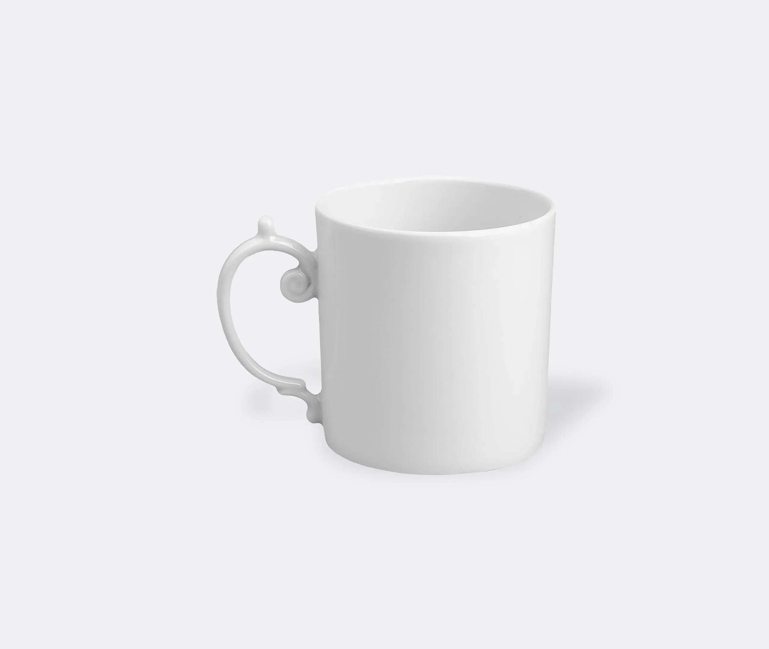 Mug with Wave Design - White, Porcelain image