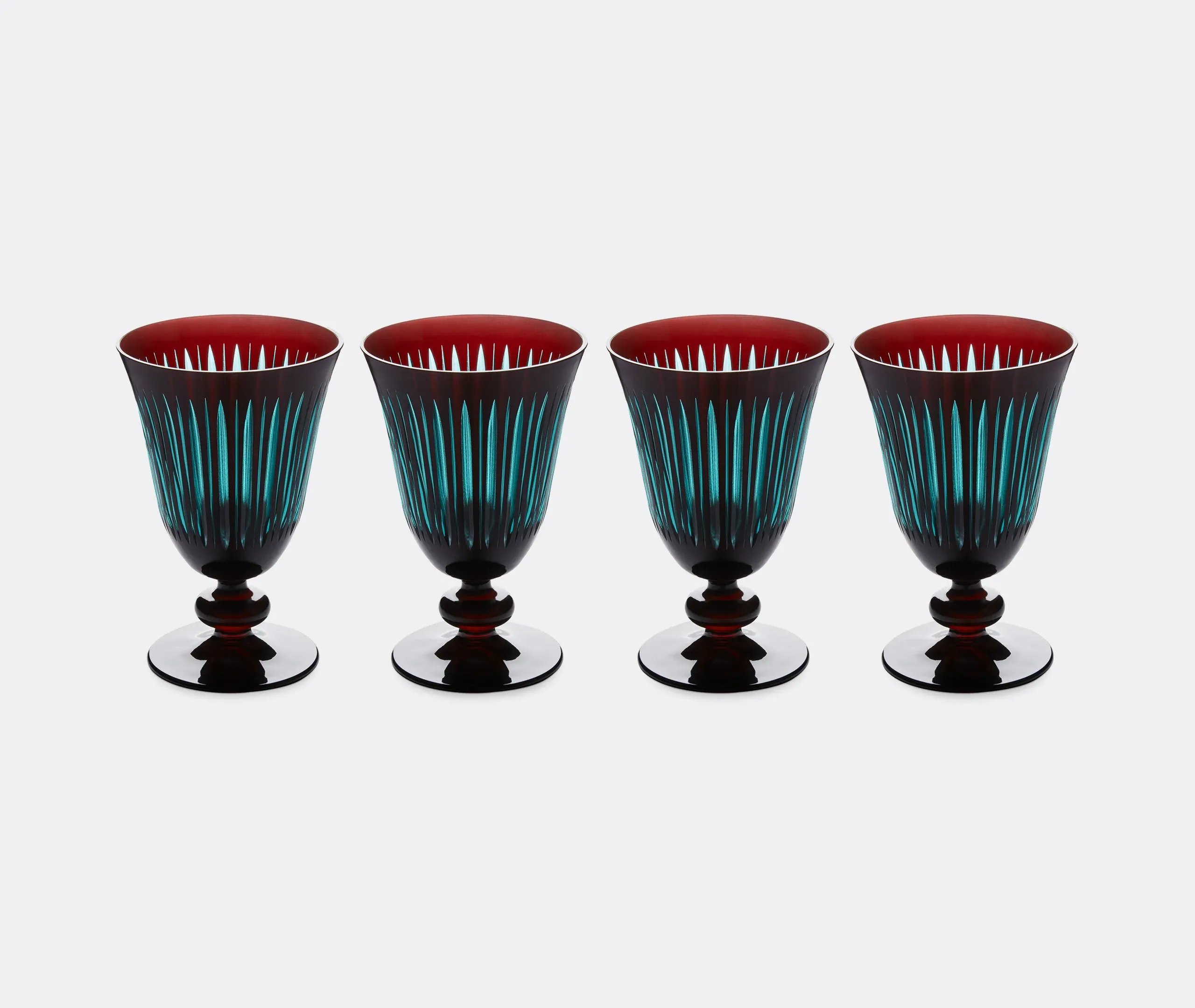 Prism Wine Glass Set of Four - Bordeaux