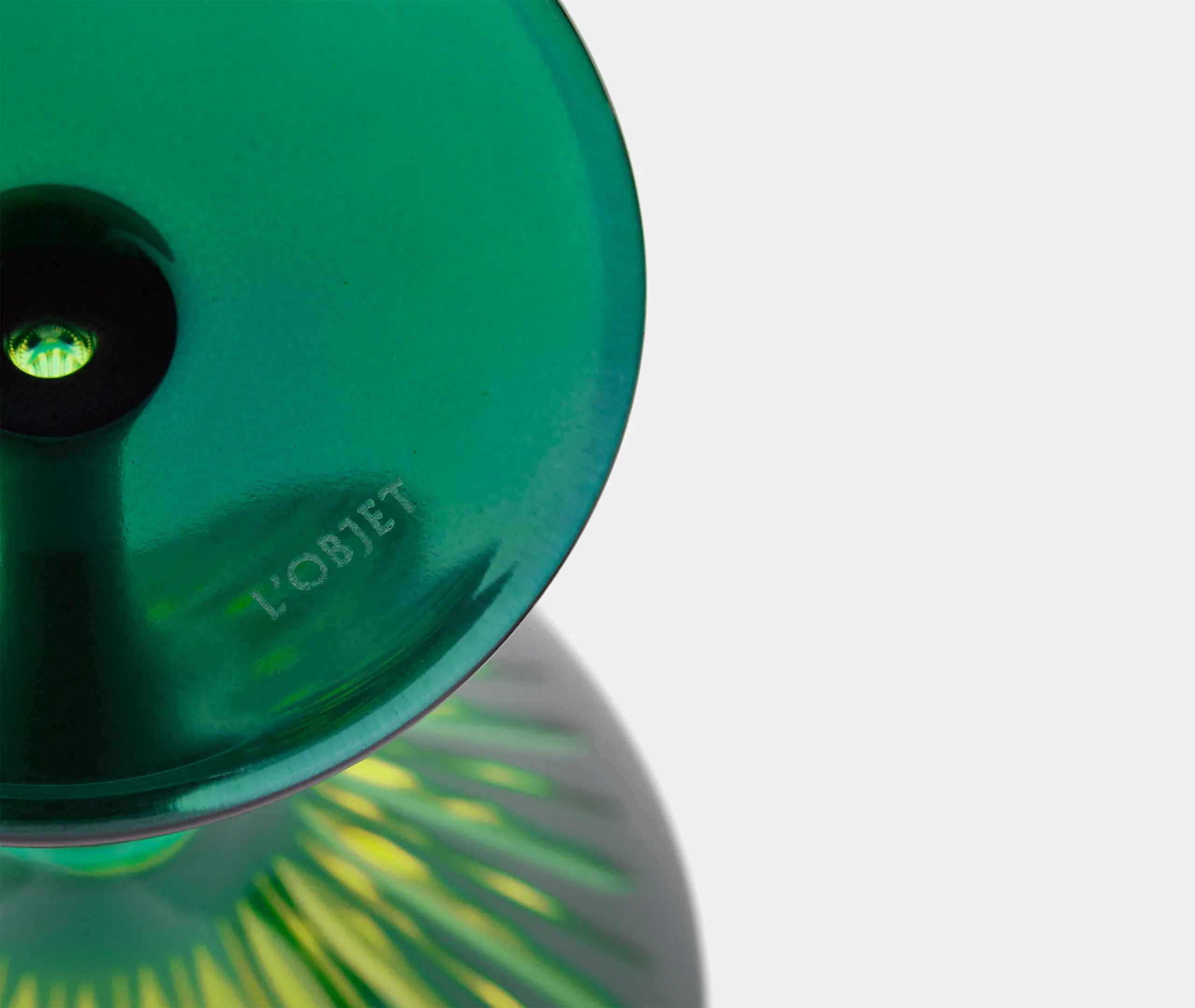 Prism Wine Glass Set of Four - Green