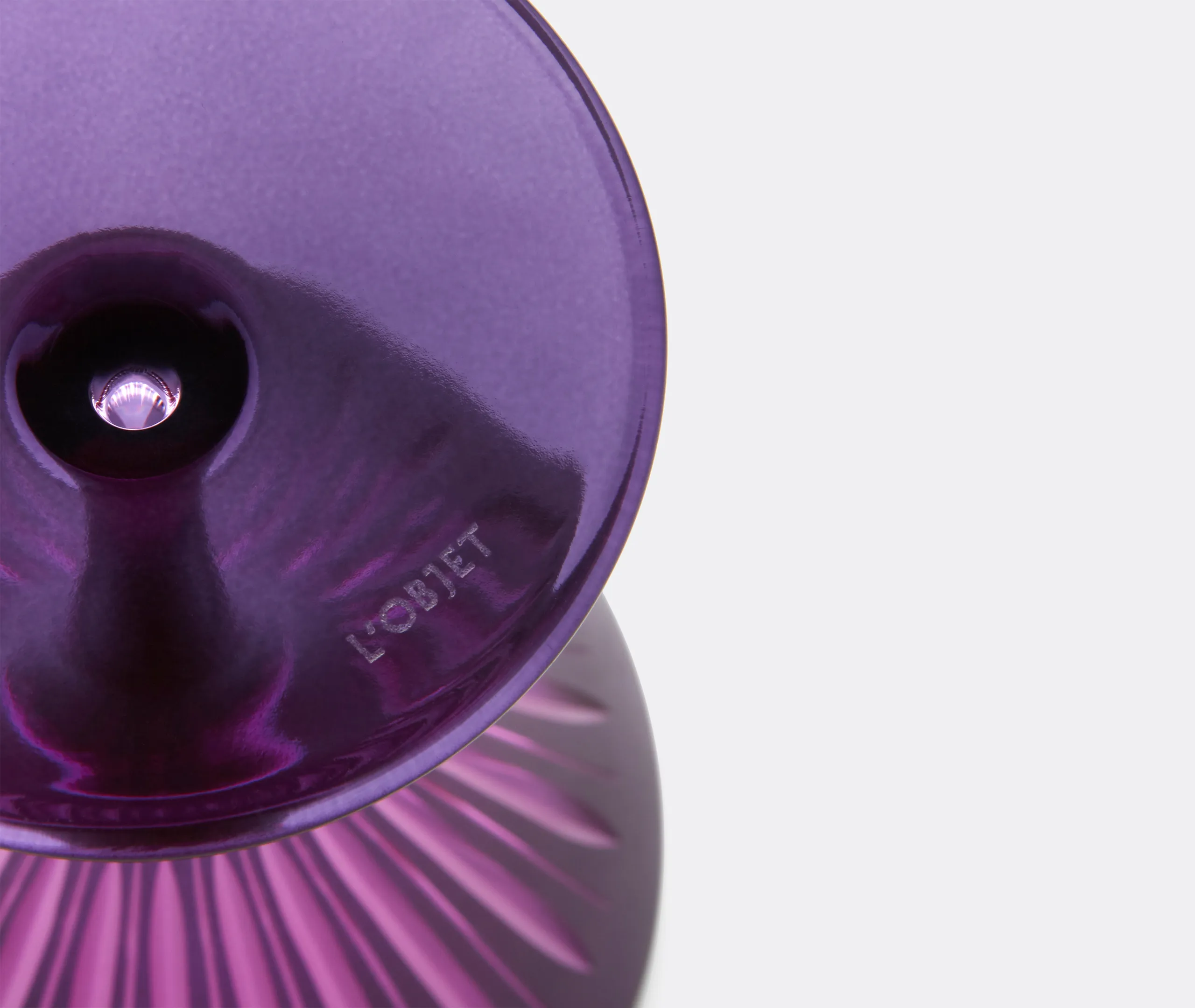 Prism Wine Glass Set of Four - Purple