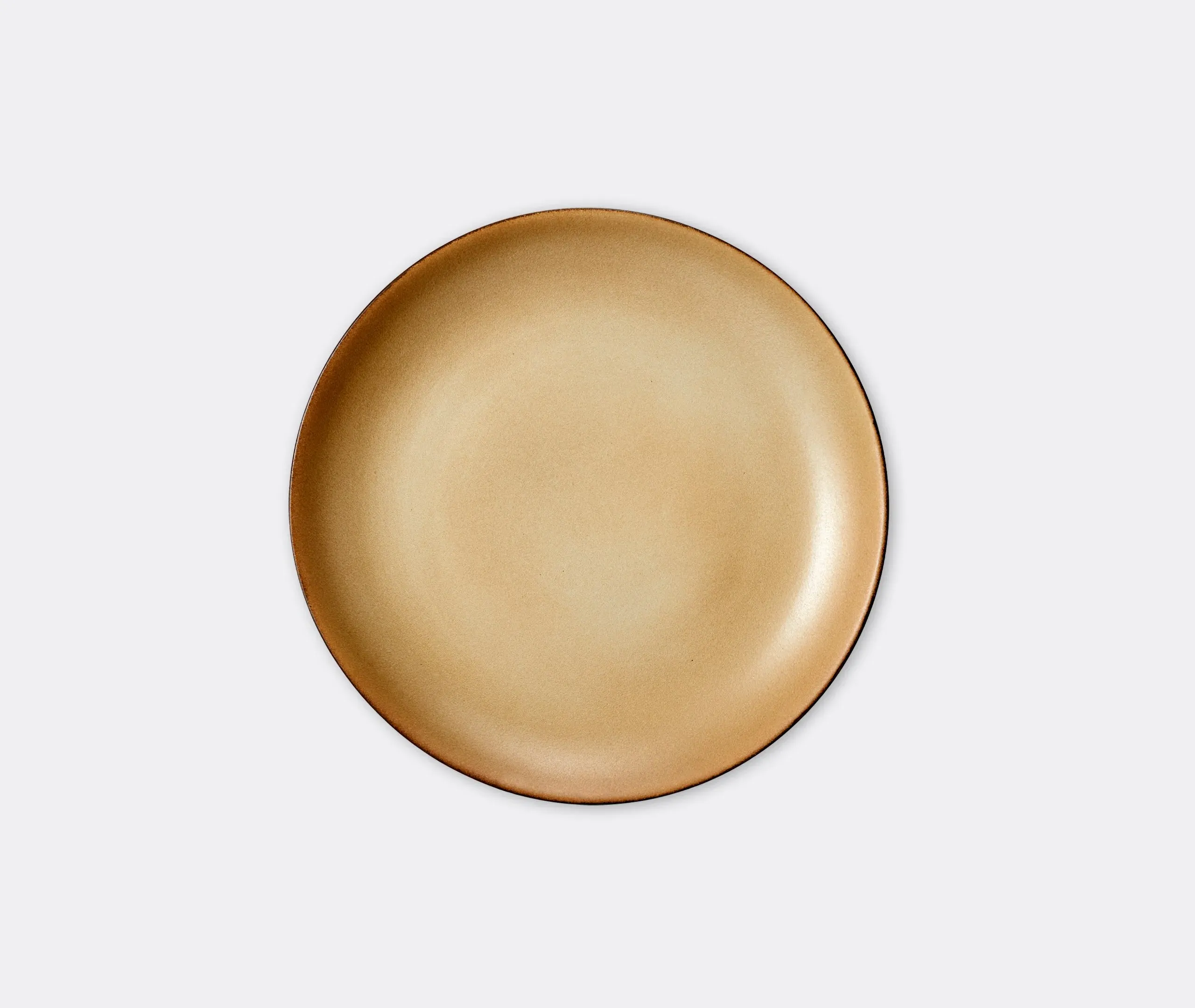 Round Charger Plate - Brown, Stoneware image