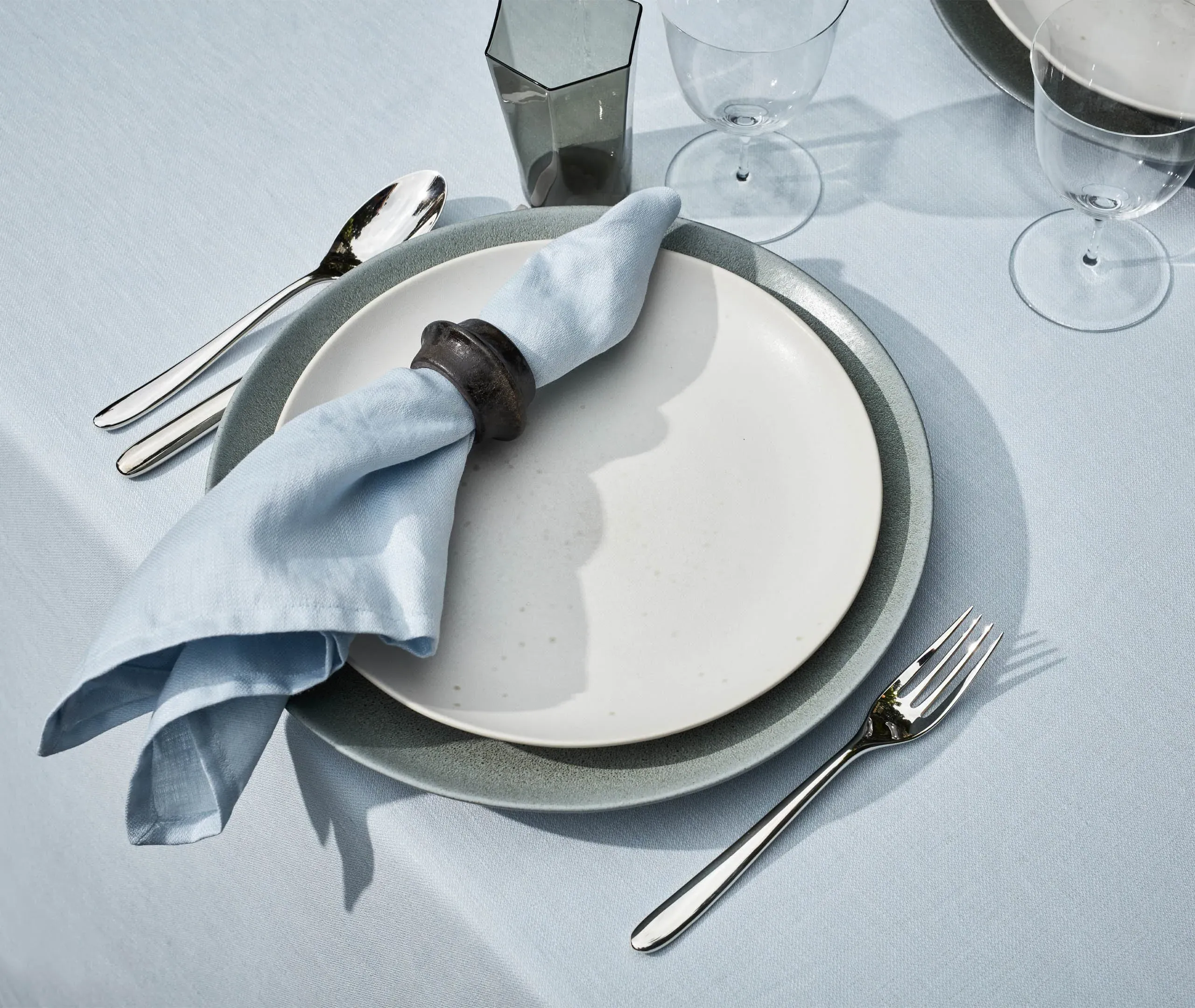 Round Charger Plate - Seafoam Green, Stoneware