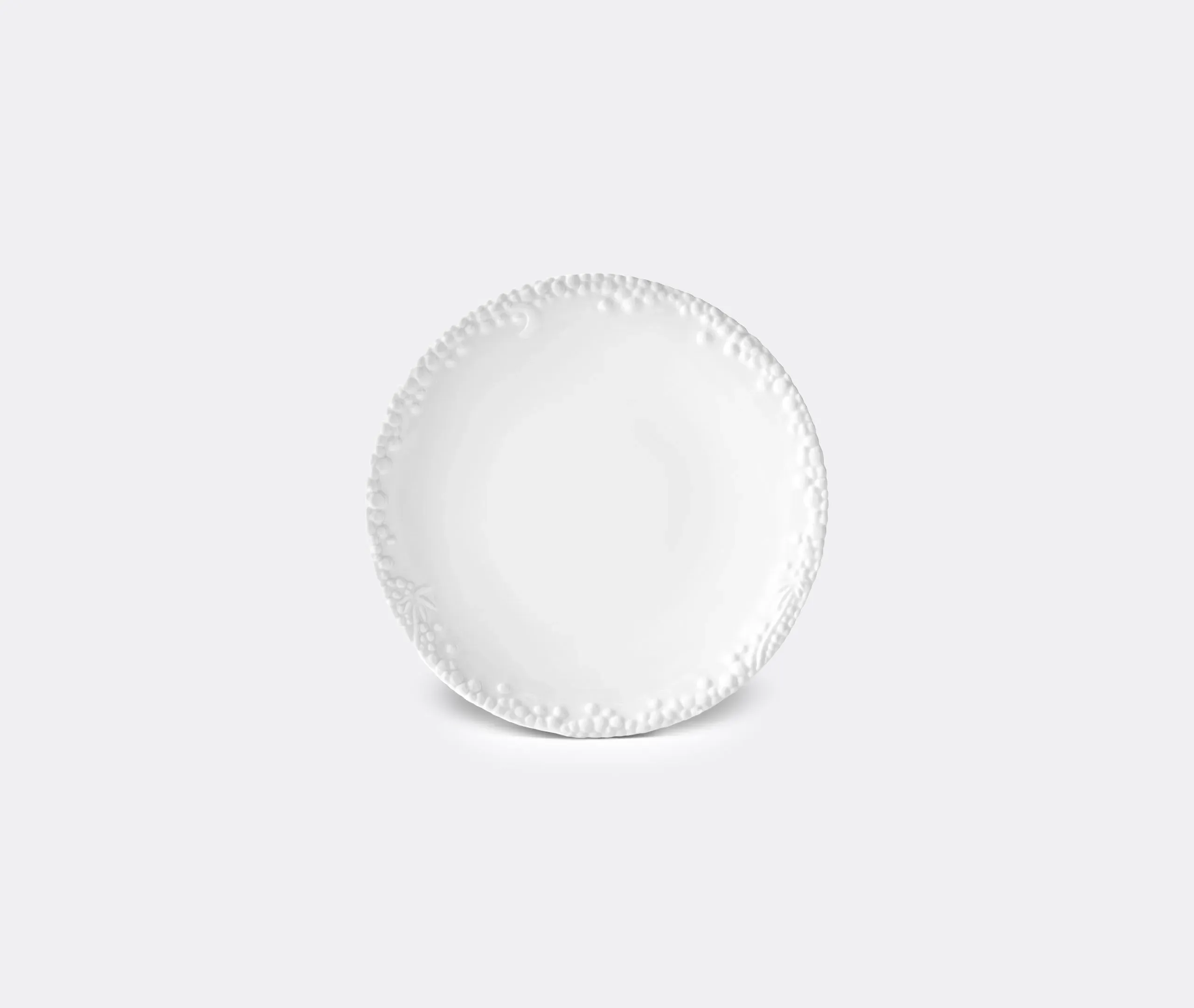 Round Dessert Plate - White, Porcelain image