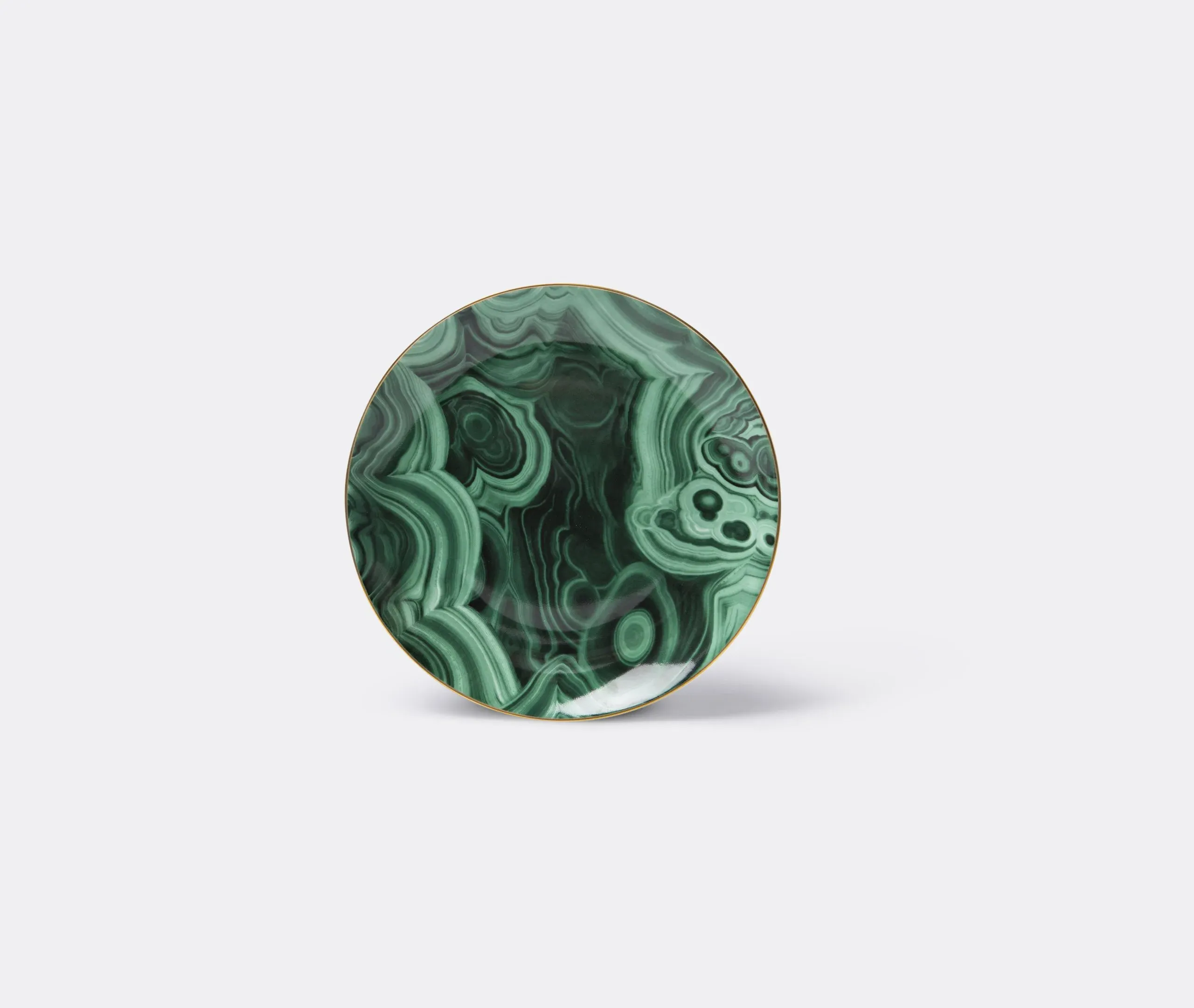 Set of 4 Dessert Plates - Green, Porcelain